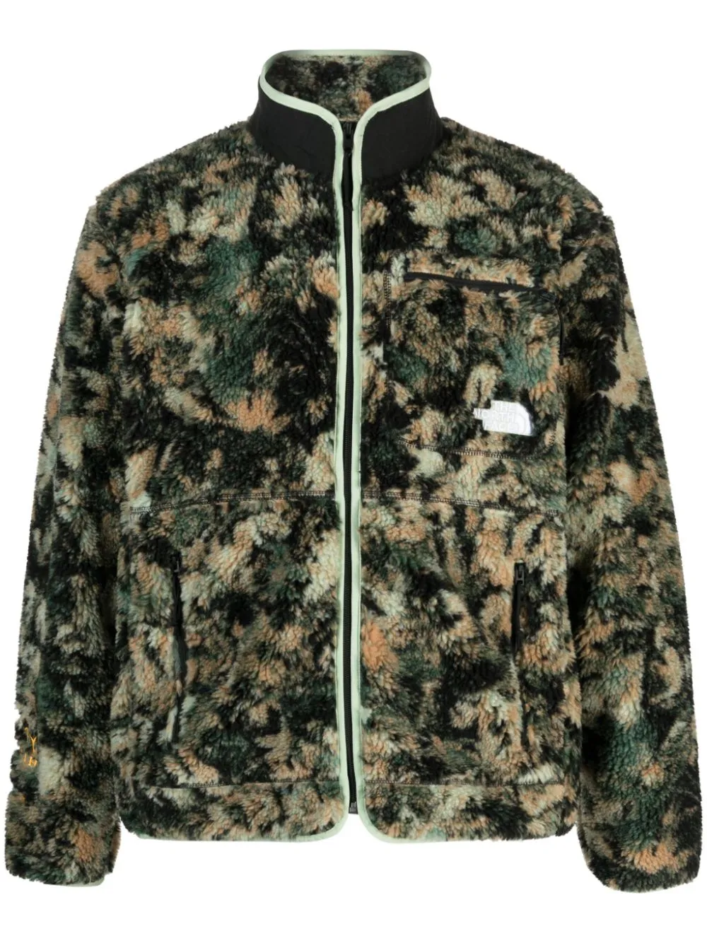 giacca in pile camouflage