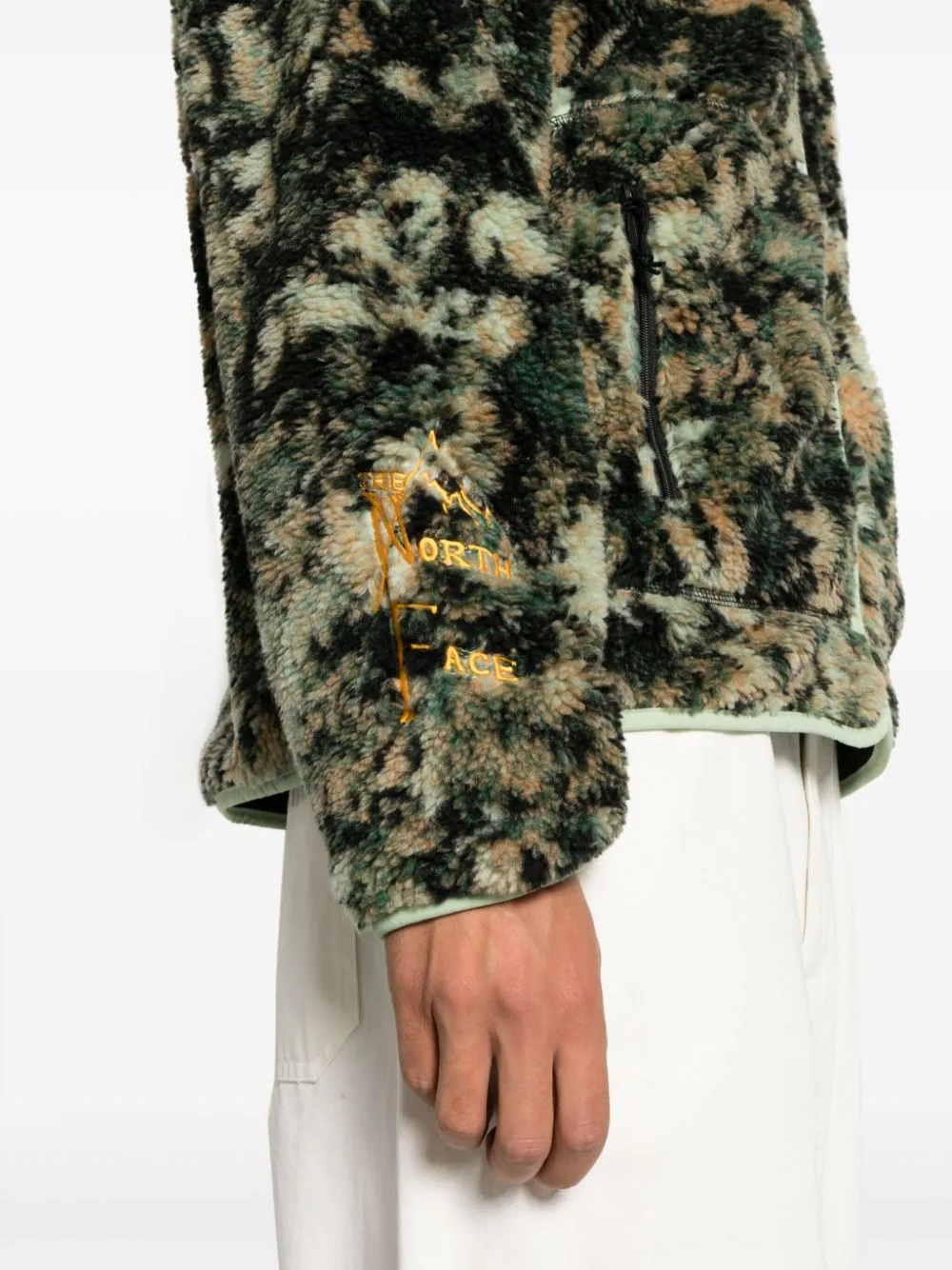 giacca in pile camouflage