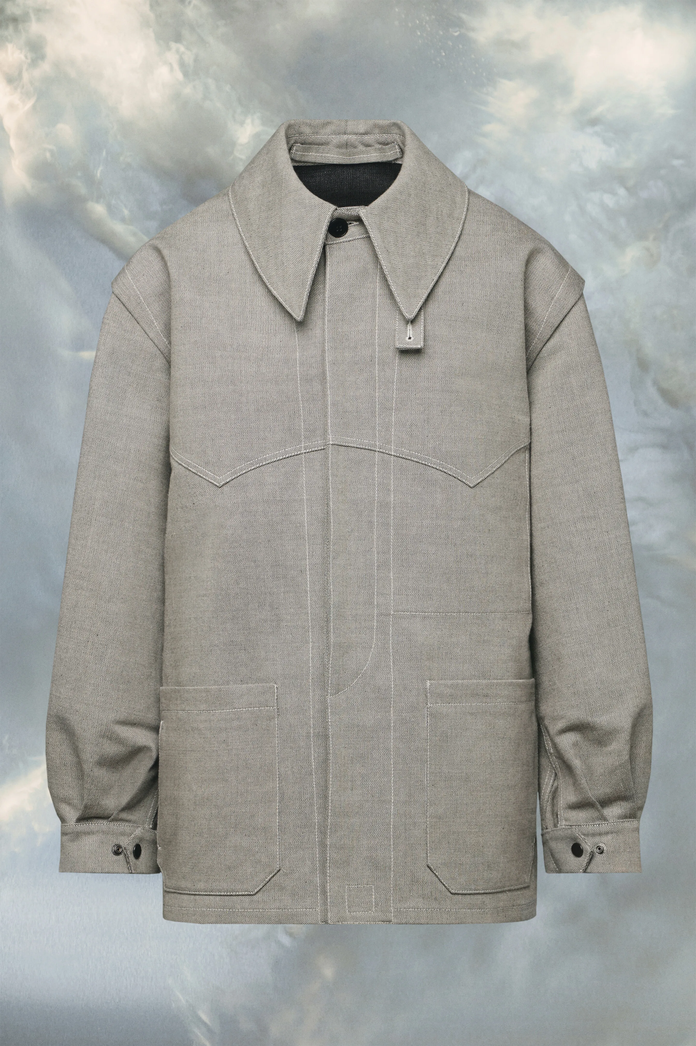 Giacca in twill spezzato