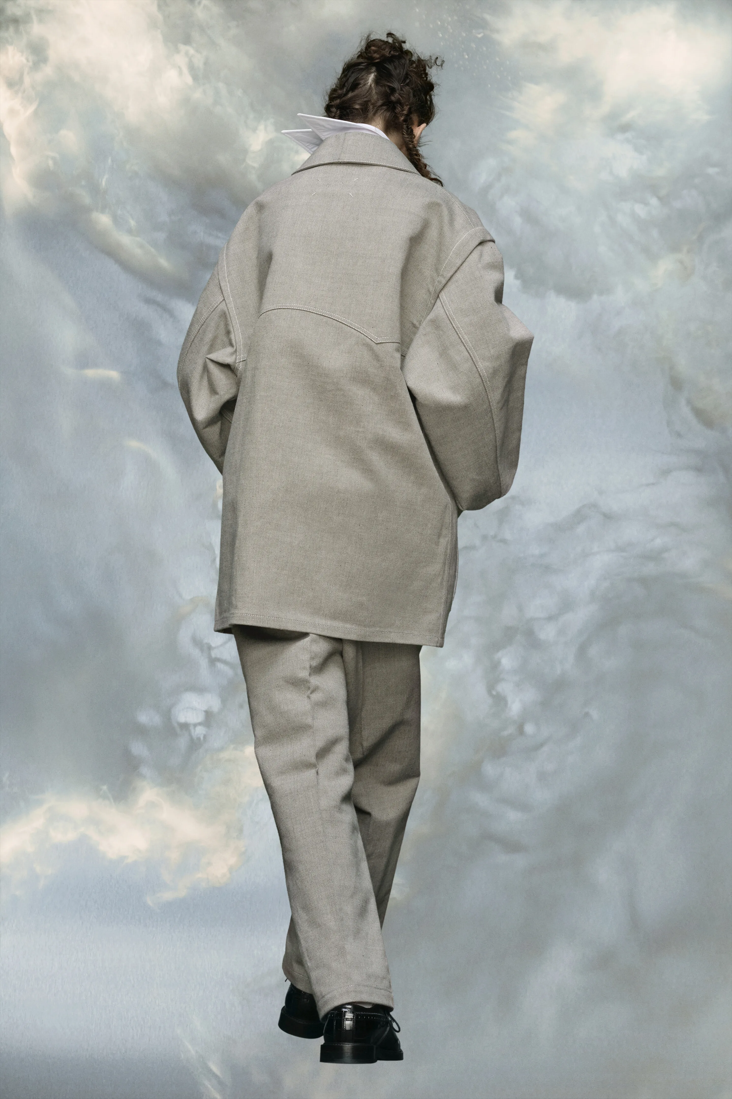 Giacca in twill spezzato