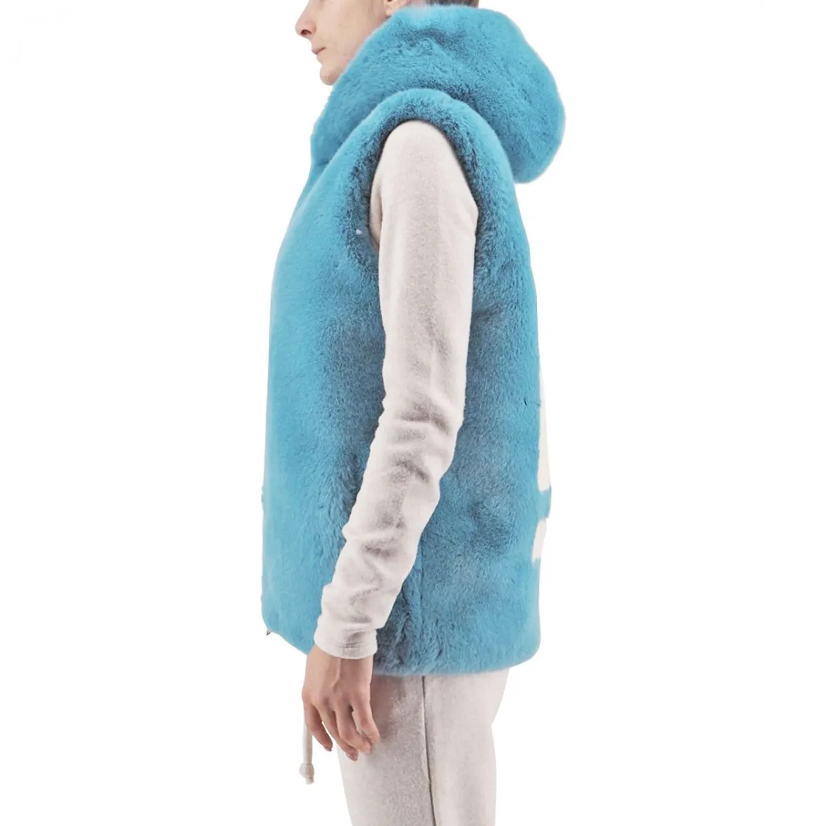 Gilet Eco Fur Logato
