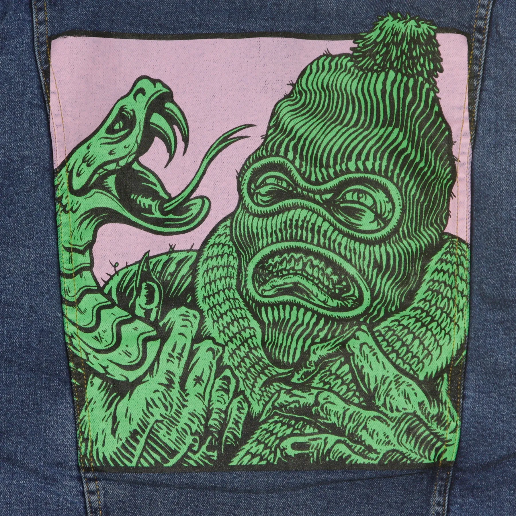 Giubbotto Jeans Uomo Necklace Denim Jacket Stone Wash