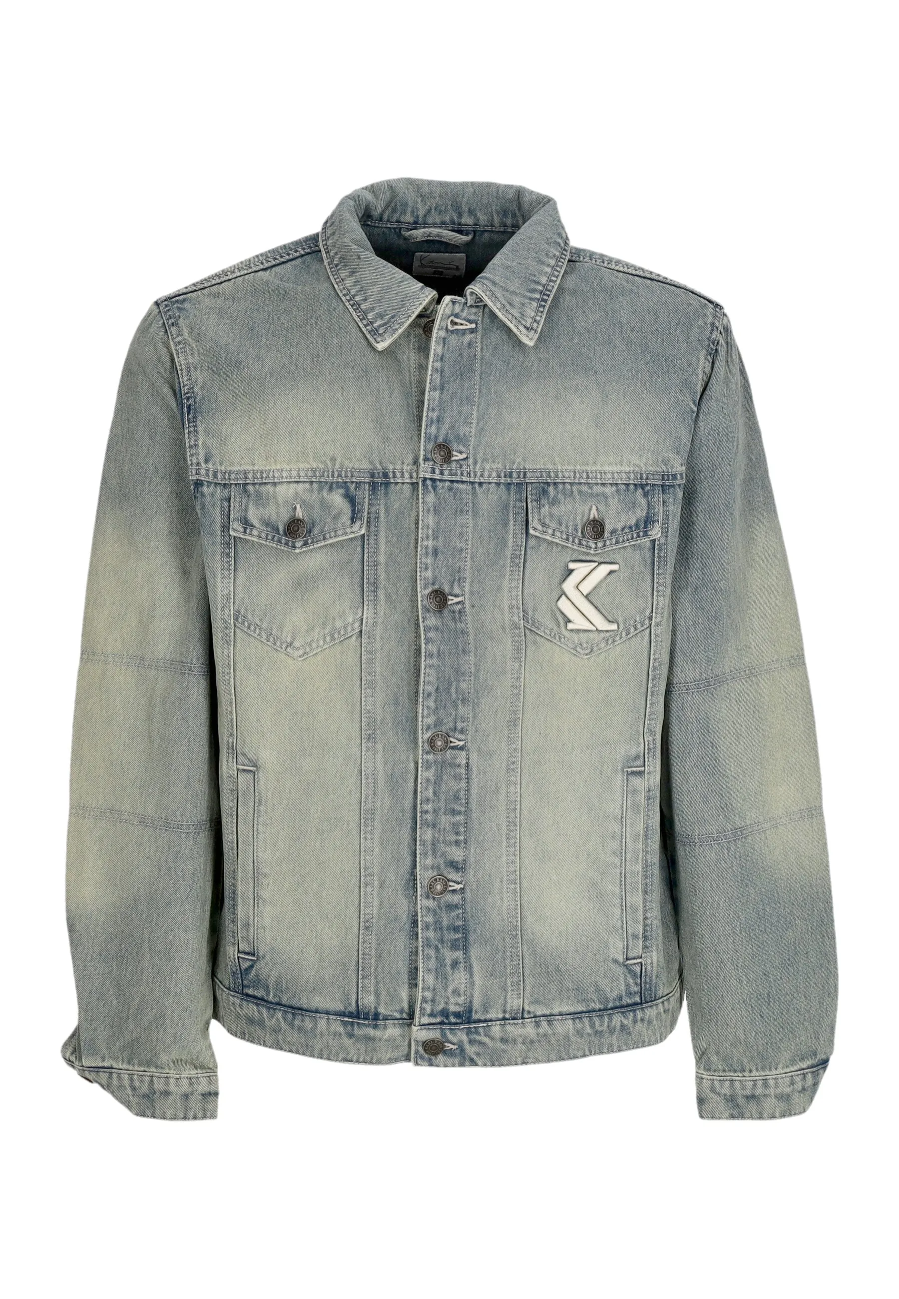Giubbotto Jeans Uomo Og Os Padded Denim Jacket Blue Sand
