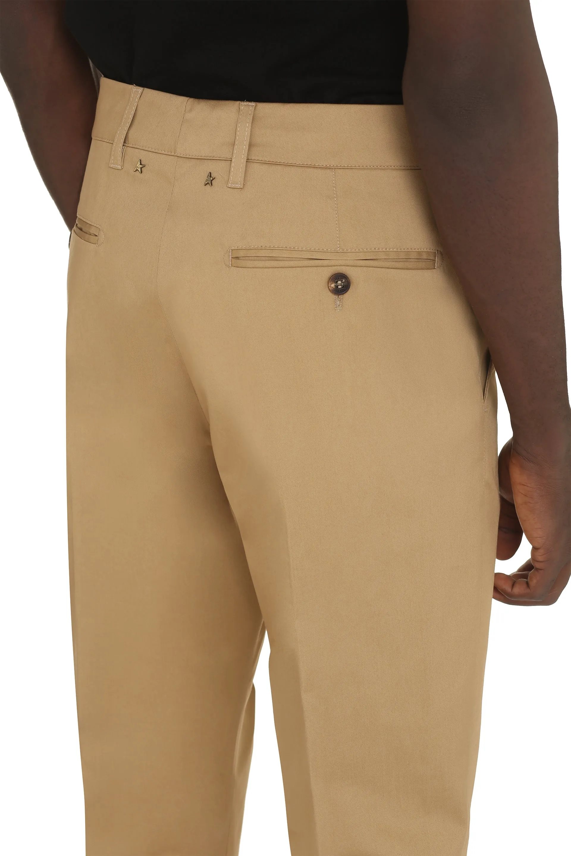 Golden Goose Pantaloni chino Conrad in cotone