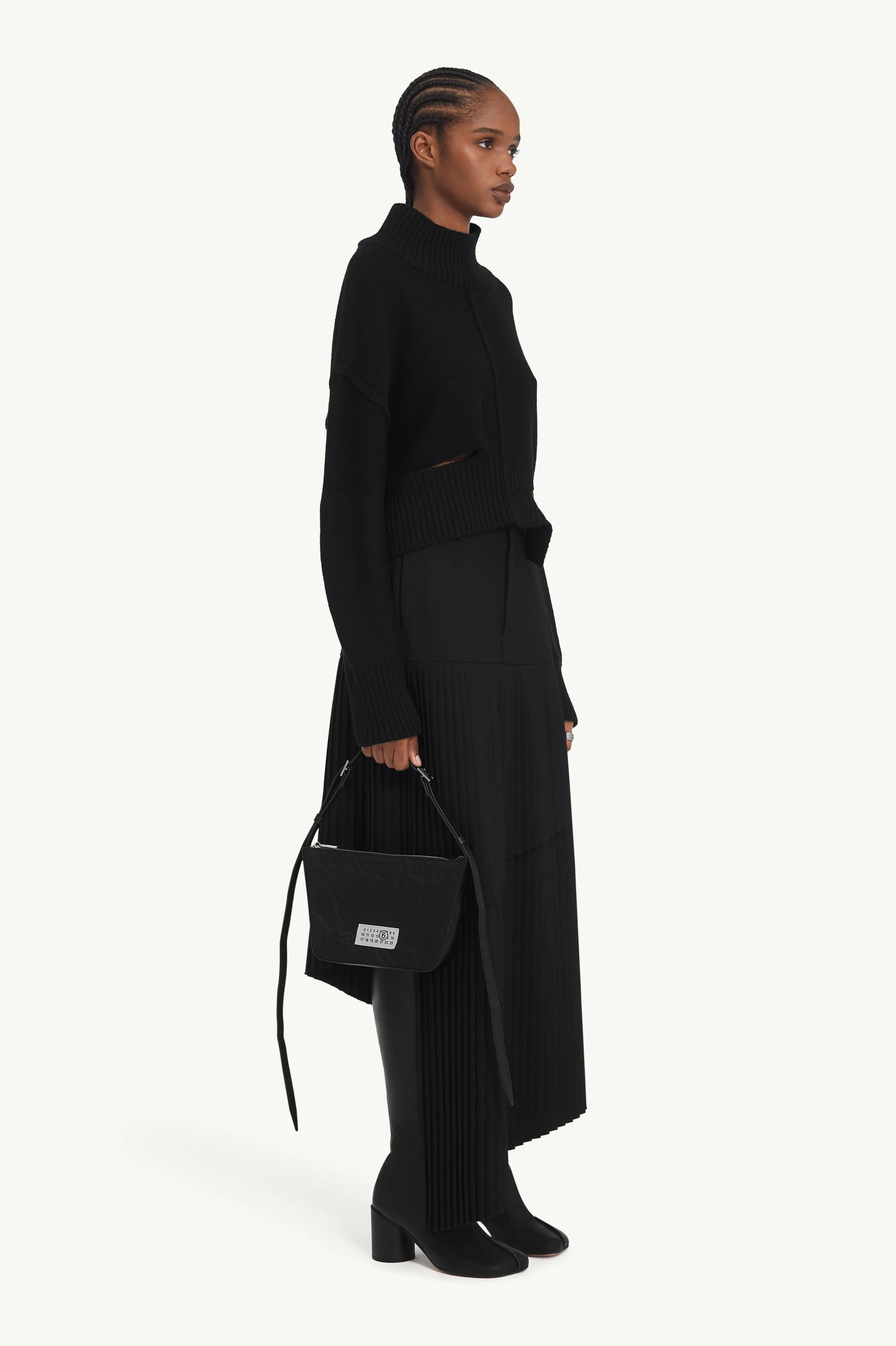 Gonna maxi in gabardina morbida