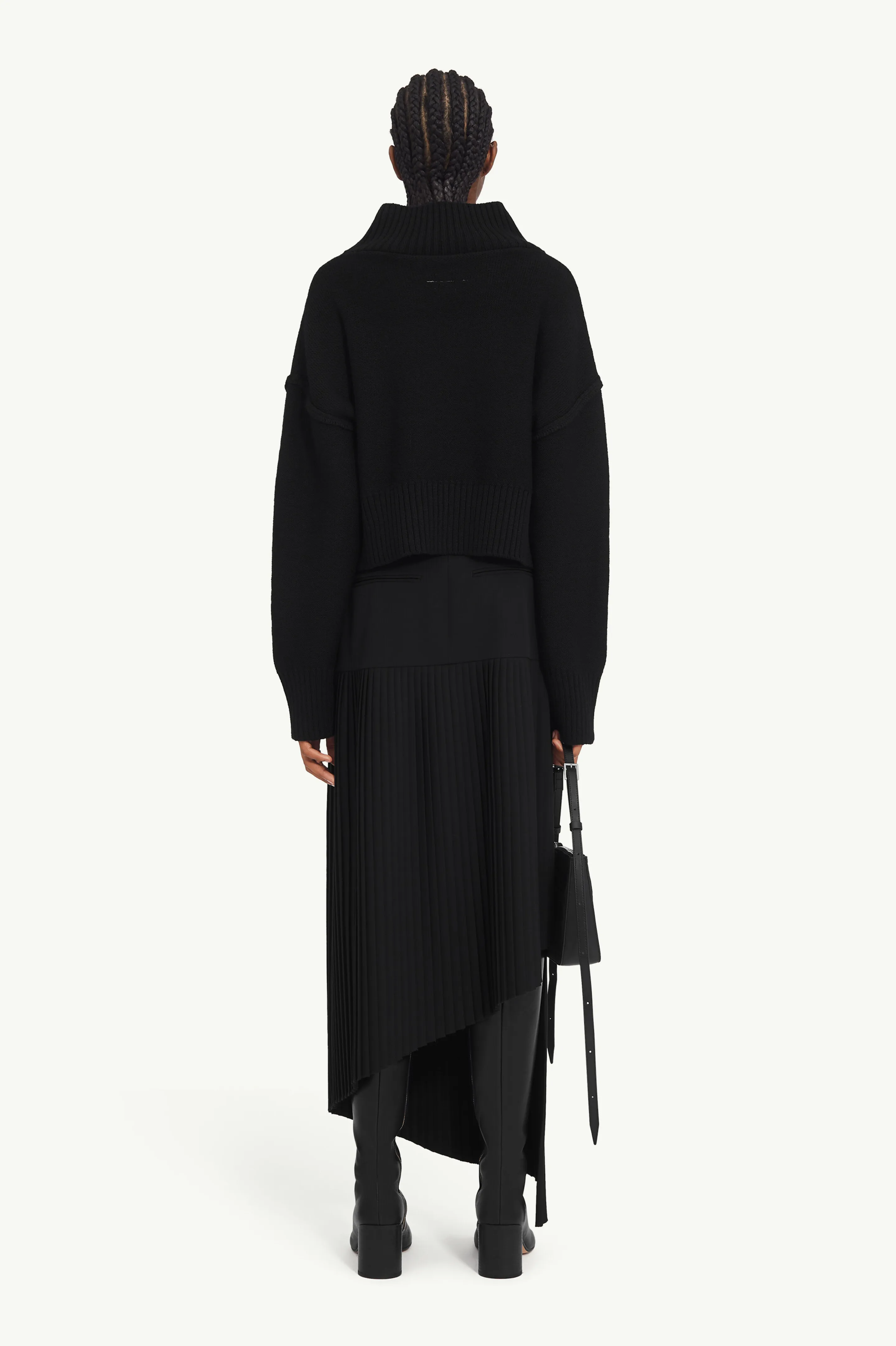 Gonna maxi in gabardina morbida