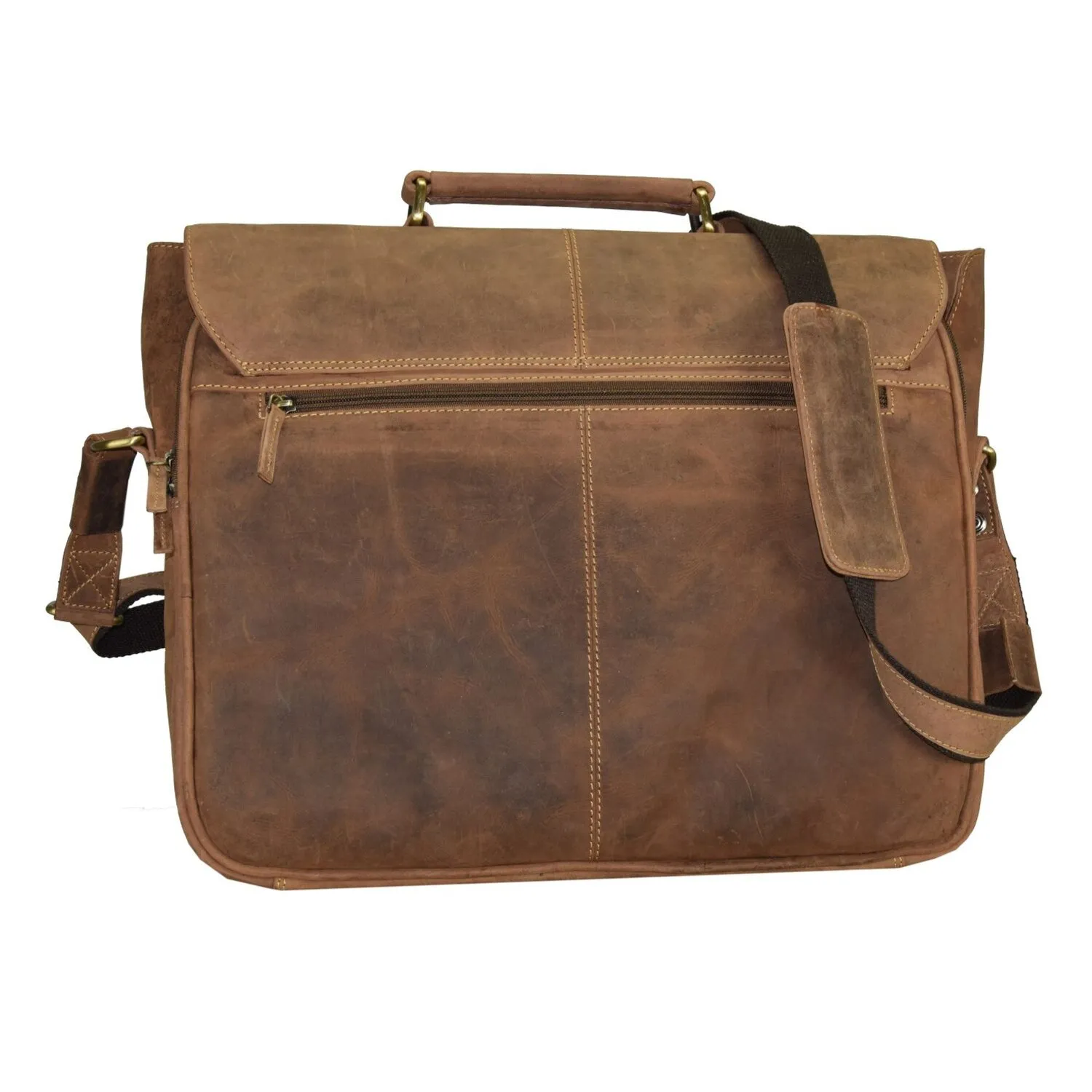Greenburry Cartella vintage in pelle 42 cm Scomparto per computer portatile