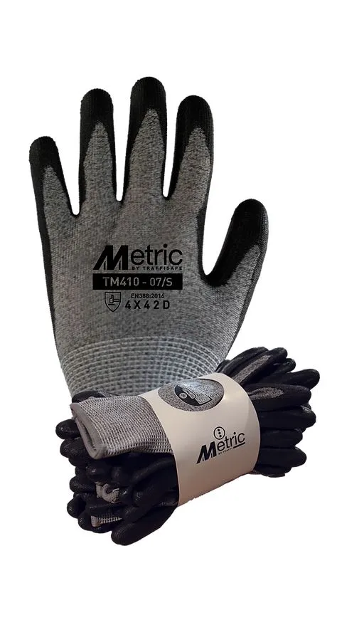 Guanti Traffi TM410, Tg. 8, M, in Elastam, HPPE, Nylon, col. Grigio