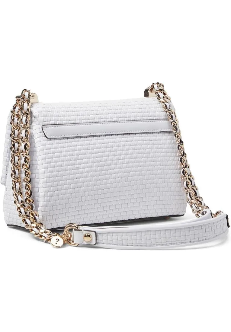 Guess  ---------    ------------Borsa a tracolla con patta etel - bianco