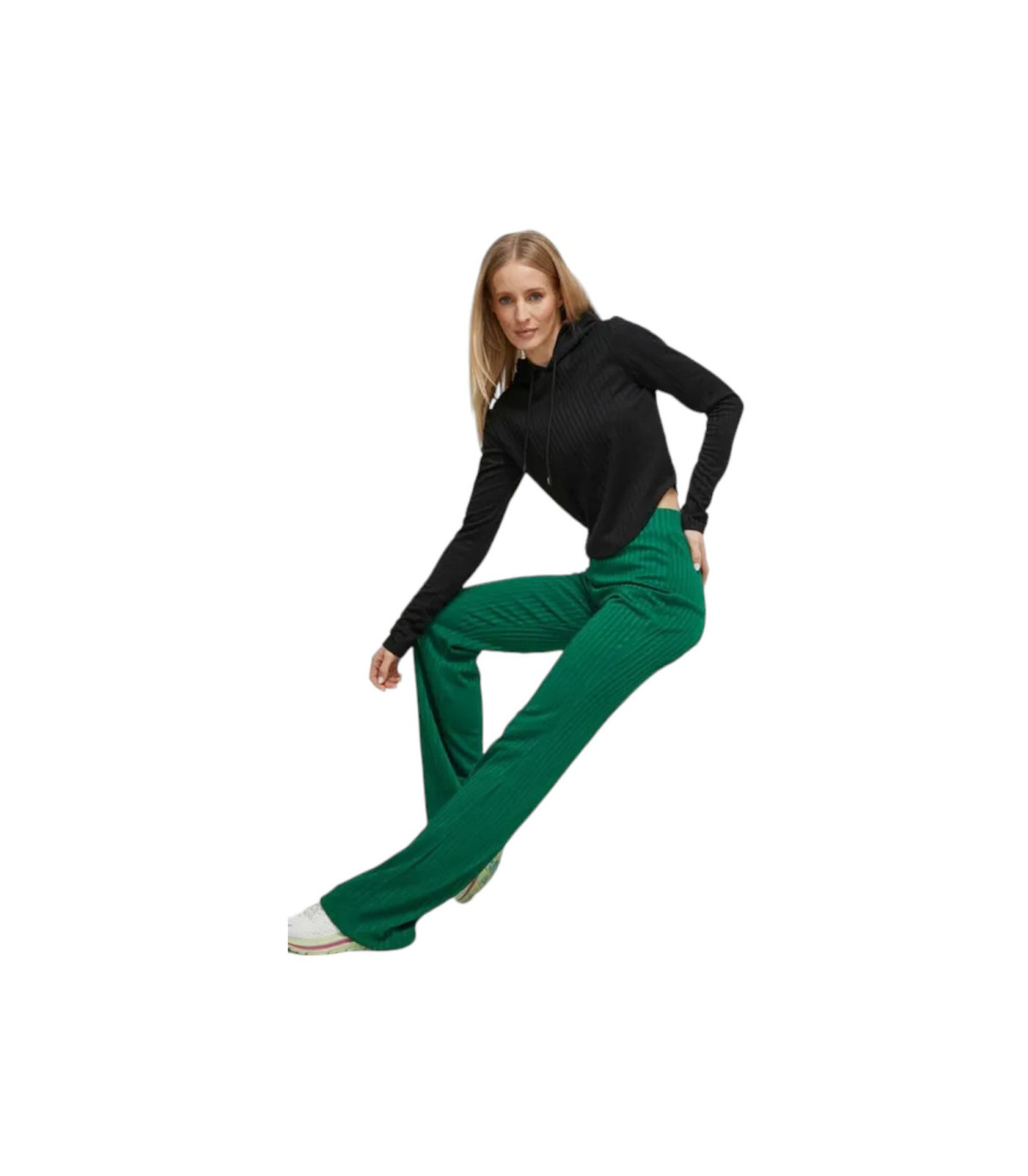 Guess Donna Pantaloni Tuta Flare Pants Anneka