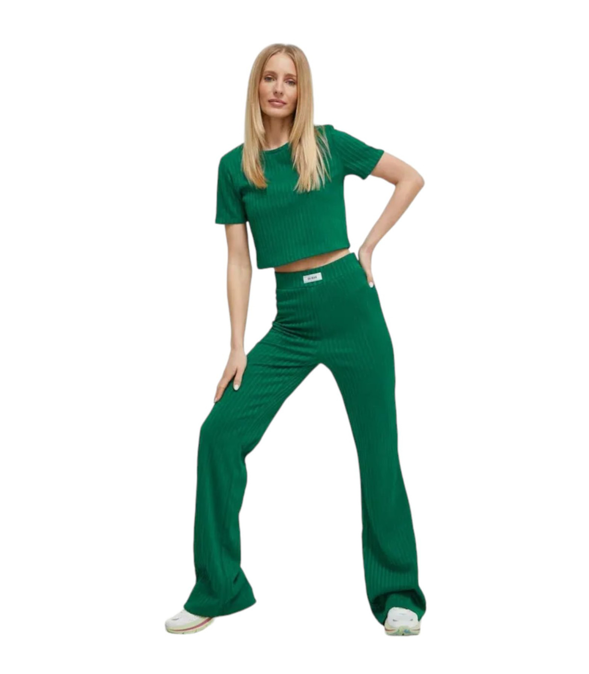 Guess Donna Pantaloni Tuta Flare Pants Anneka