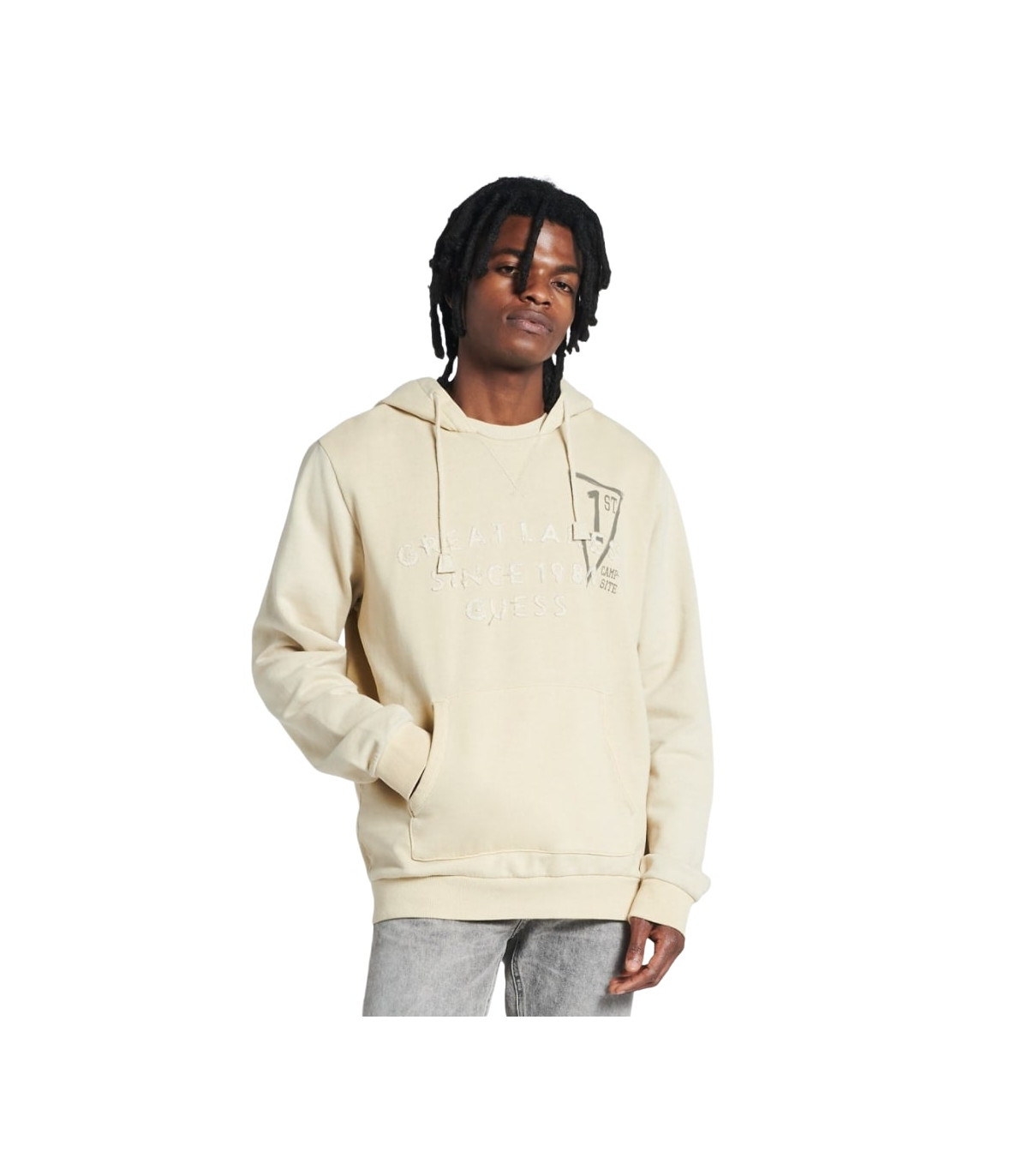 Guess Uomo Felpa Con Cappuccio