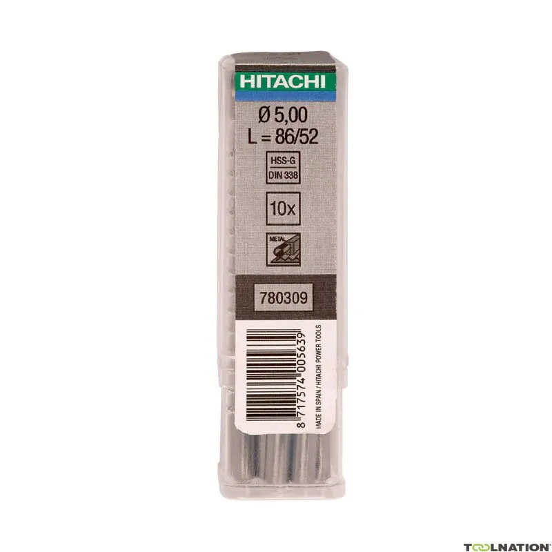 HiKOKI Accessori 780334 Punte per metallo HSS-G DIN 338 7,1x109 mm 10 pezzi