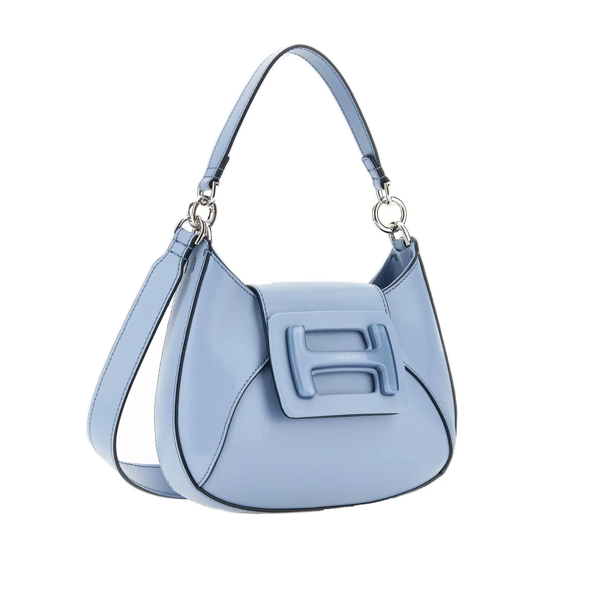 Hobo mini h-bag in pelle liscia