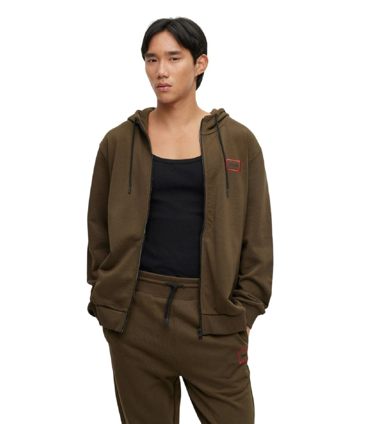Hugo Uomo Felpa Con Zip Con Cappuccio