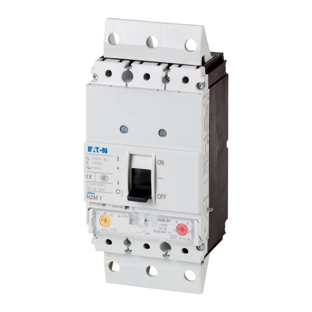 Interruttore automatico con contenitore stampato MCCB 112765 NZMN1-M63-SVE, 3, 63A, potere di interruzione 7,5 kA,