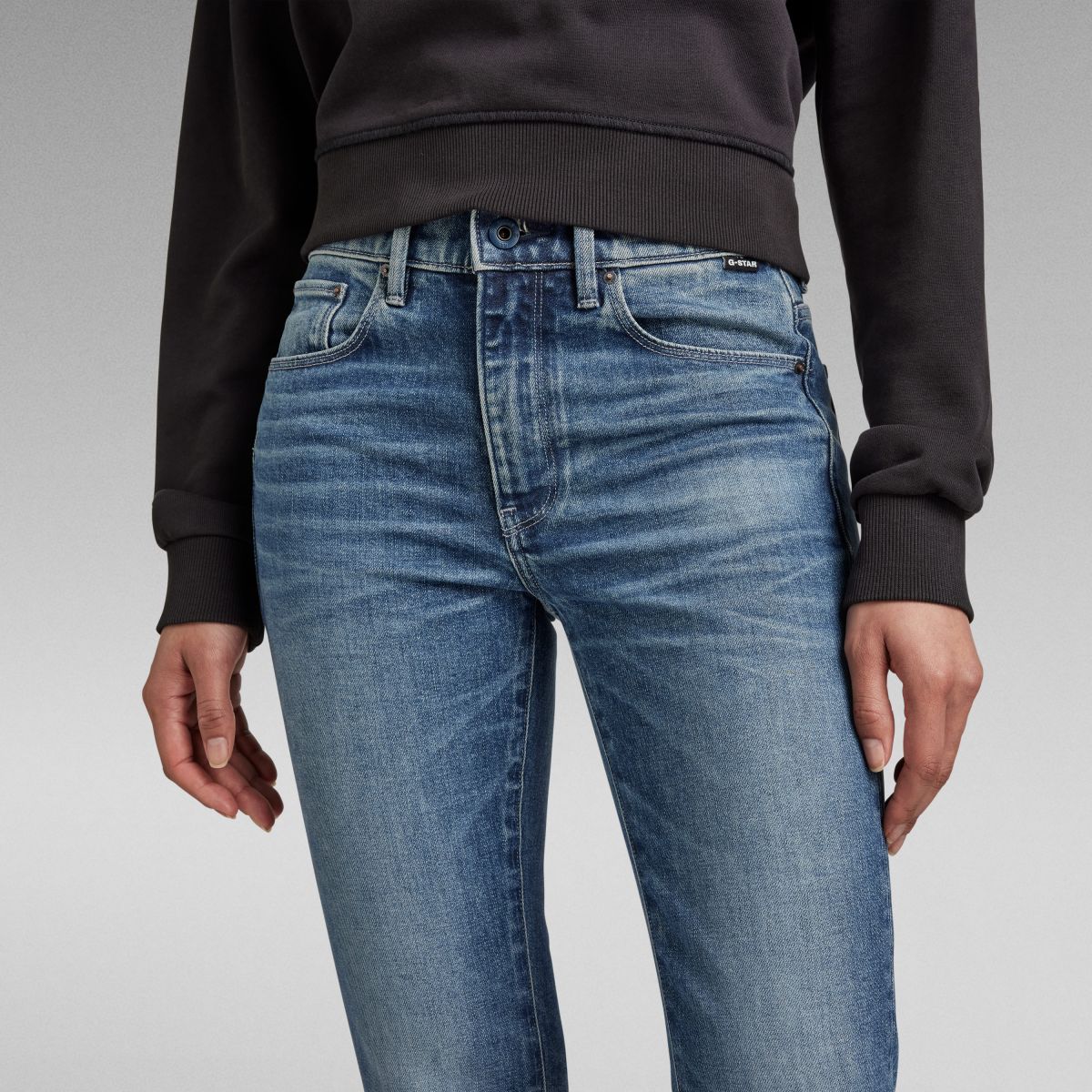 JEANS Donna G-STAR D21290 C052 - 3301 FLARE JEANS FADED CASCADE