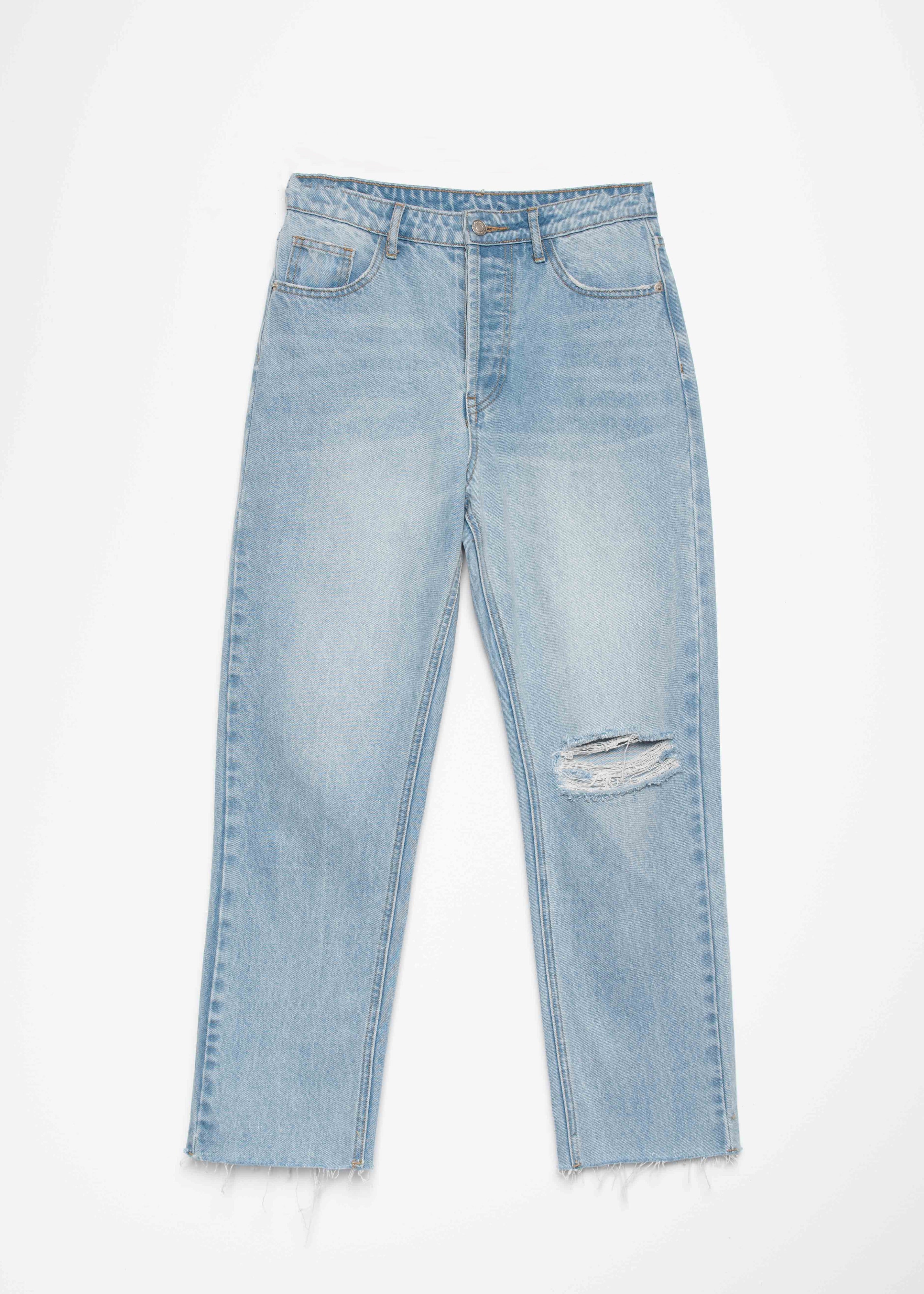 Jeans straight rotos