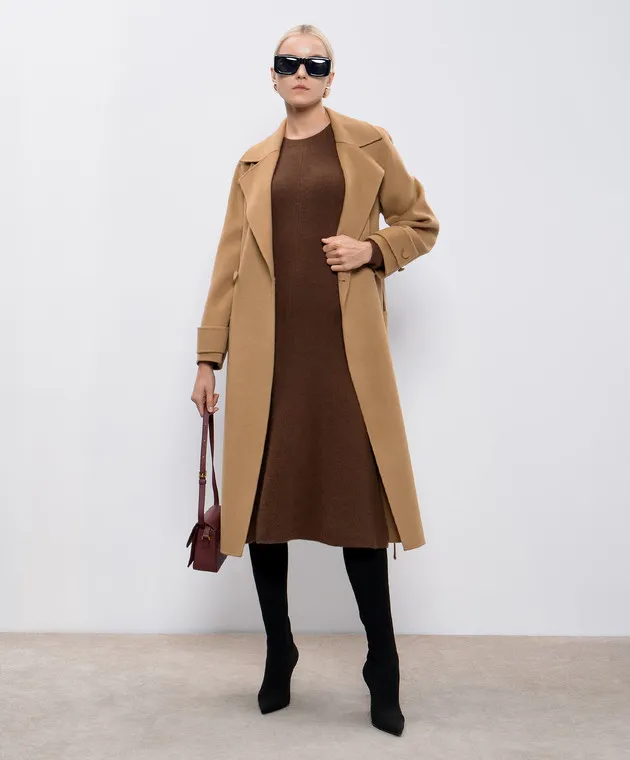 JOSEPH Abito in cashmere marrone JF008590