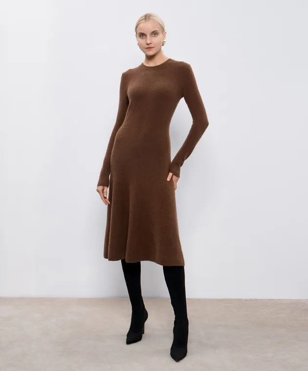 JOSEPH Abito in cashmere marrone JF008590