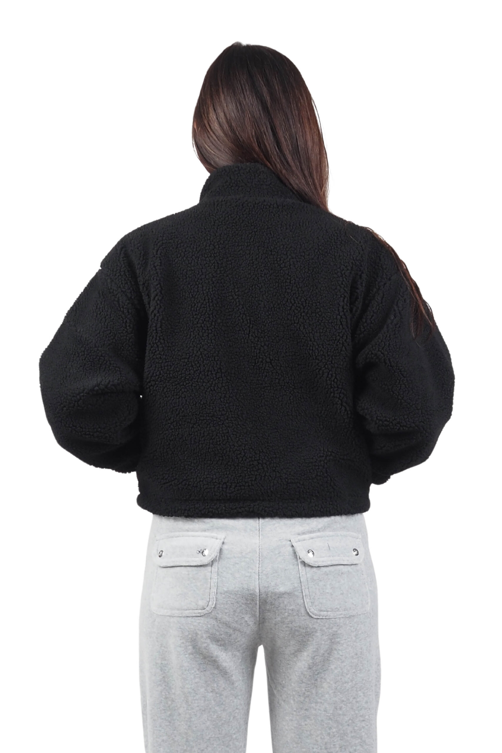 Juicy Couture Tiffany Crop sherpa zip