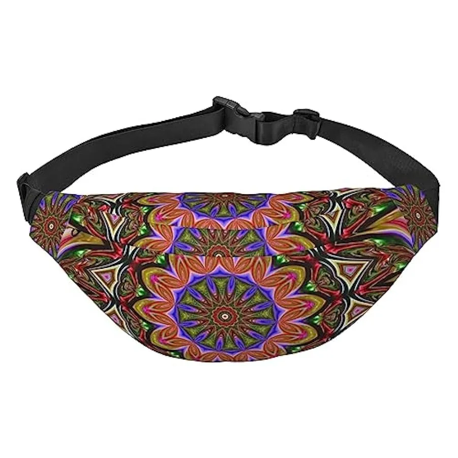 Kaleidoscope Marsupio per donne uomini marsupio cintura regolabile casual marsupio marsupio per viaggi escursionismo marsupio ma