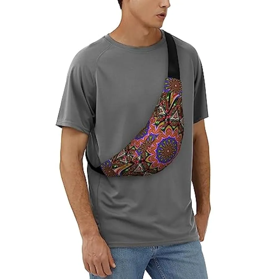 Kaleidoscope Marsupio per donne uomini marsupio cintura regolabile casual marsupio marsupio per viaggi escursionismo marsupio ma