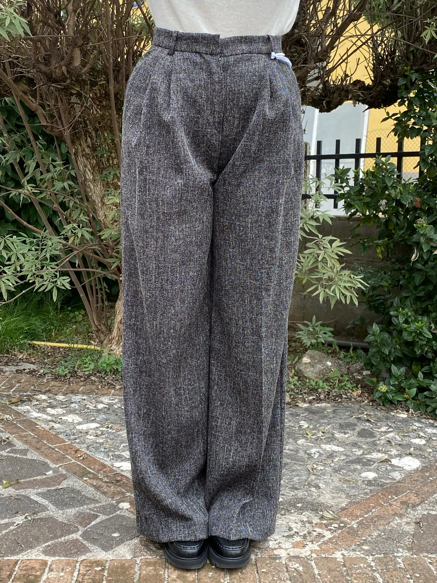 KAOS DONNA pantalone donna a palazzo doppia pinces QI1CO062