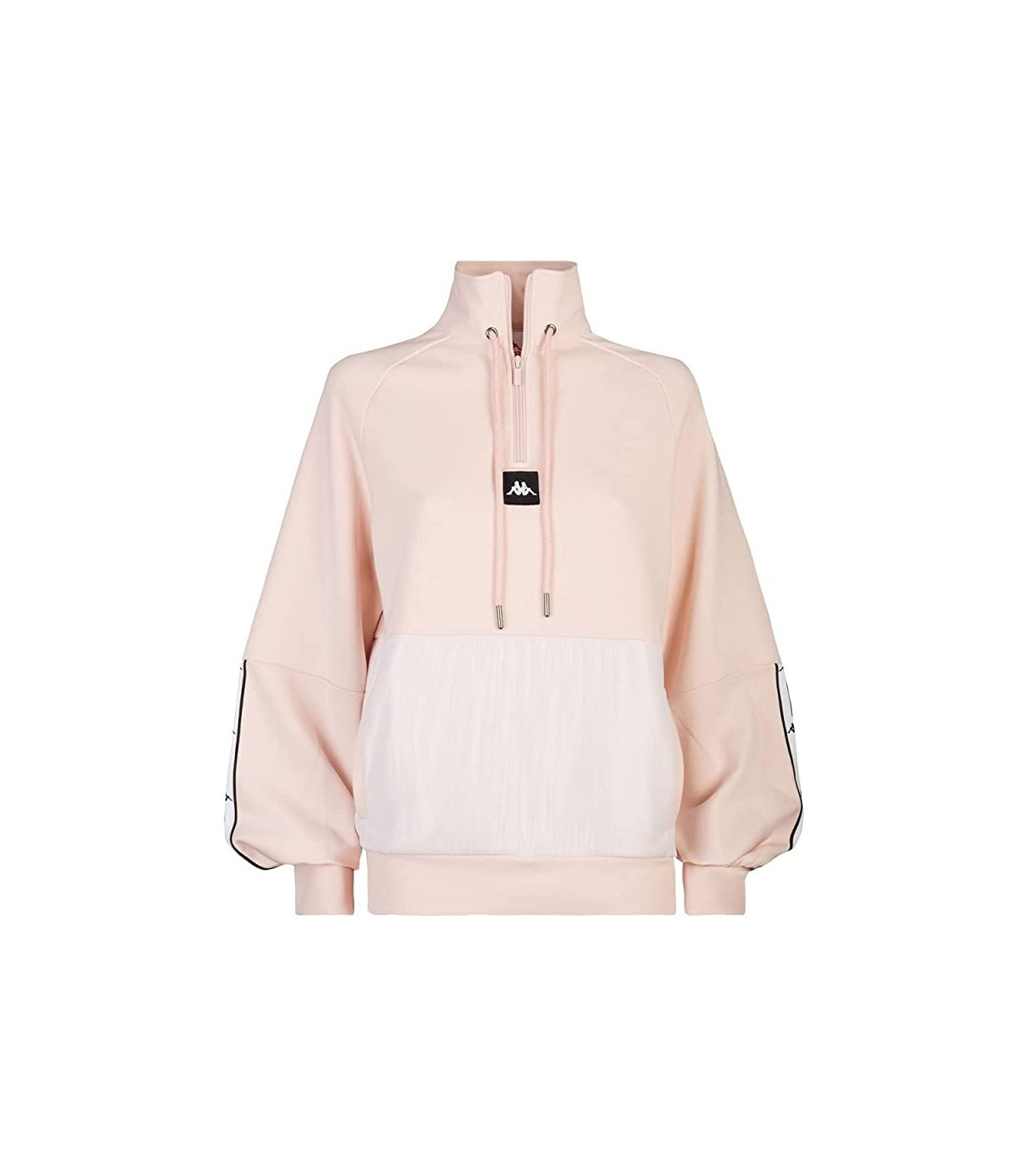 Kappa Donna Felpa Collo Alto E Mezza Zip