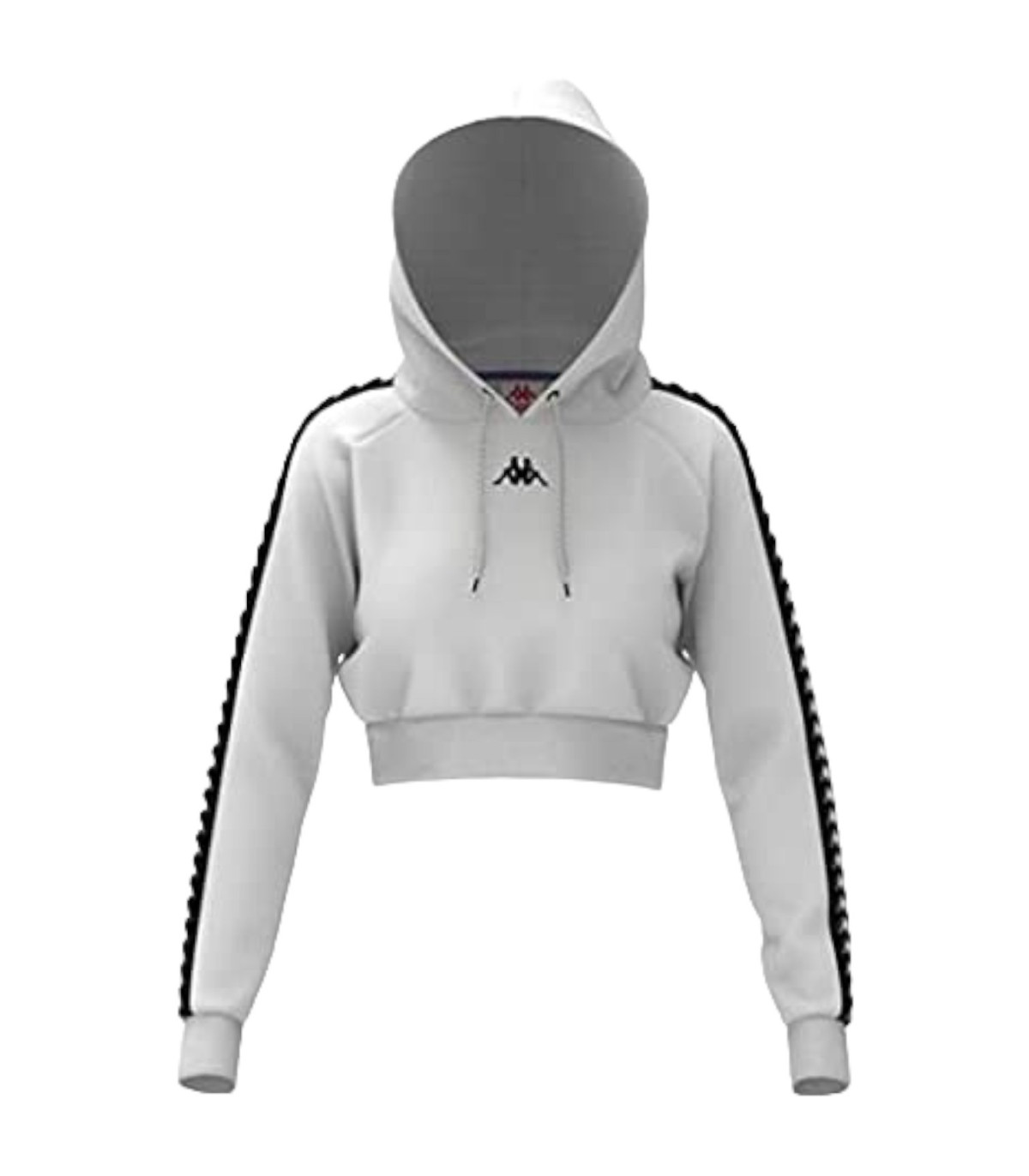 Kappa Donna Felpa Con Cappuccio Cropped 222 Banda Tamas