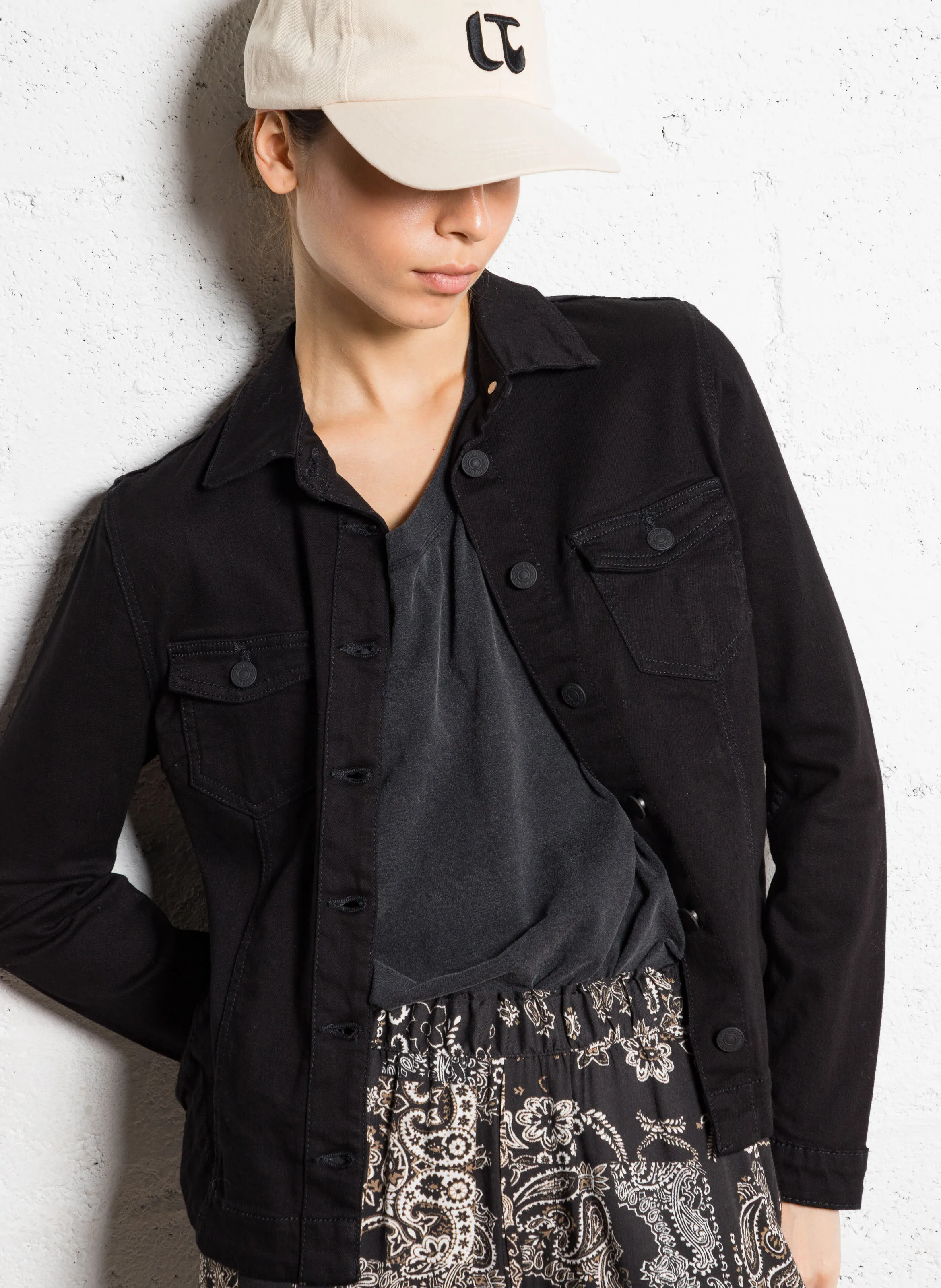  LE TEMPS DES CERISES   LILLY - Giacca in denim | Nero
