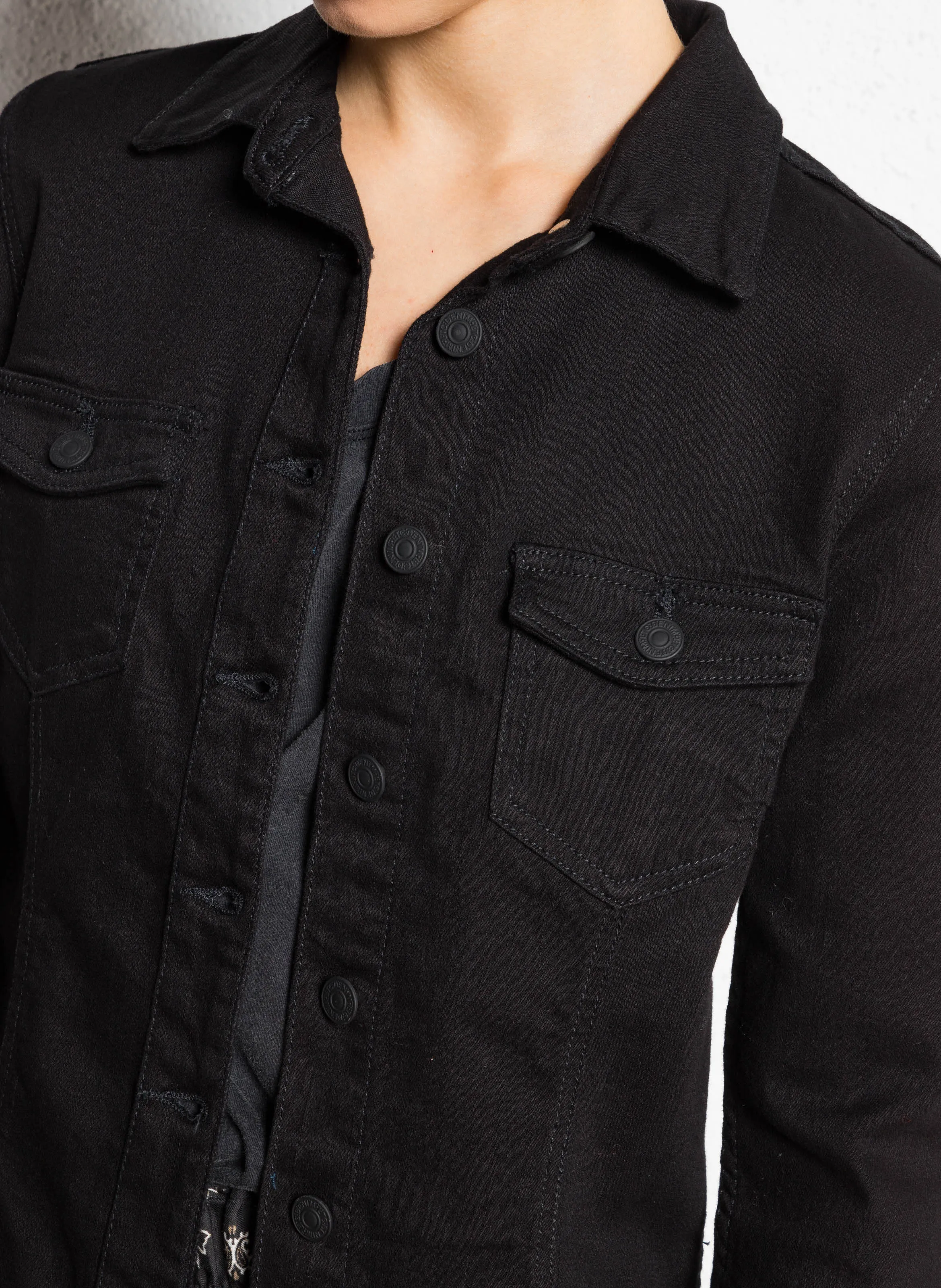  LE TEMPS DES CERISES   LILLY - Giacca in denim | Nero