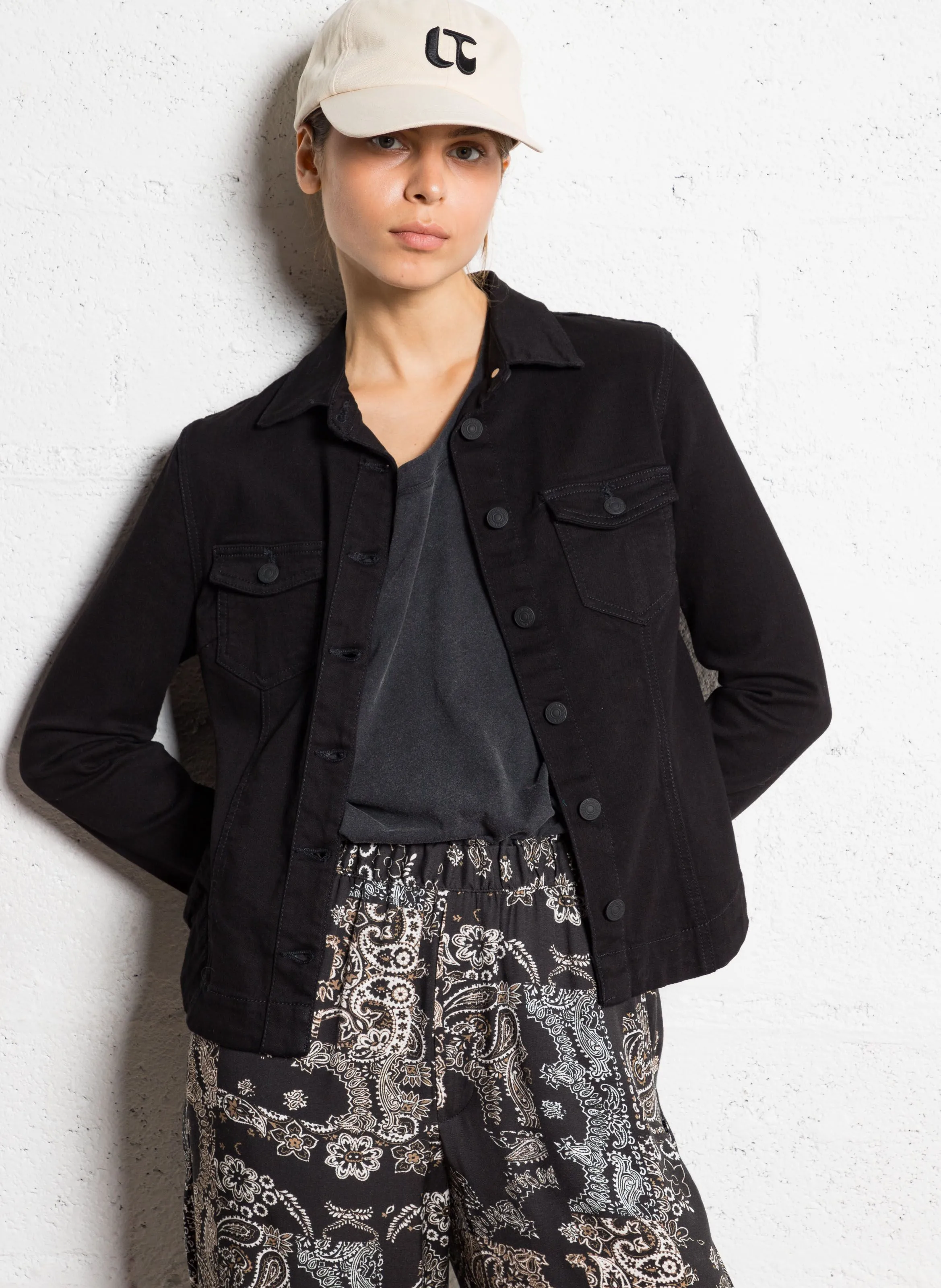  LE TEMPS DES CERISES   LILLY - Giacca in denim | Nero