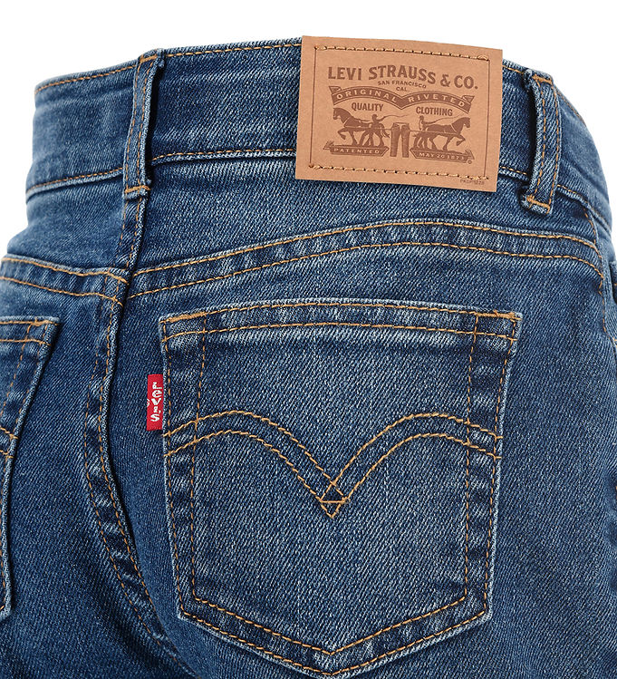 Levi's Kids High-waisted trousers for girls and boys Mini Mom jeans 3EG377-D0G medium