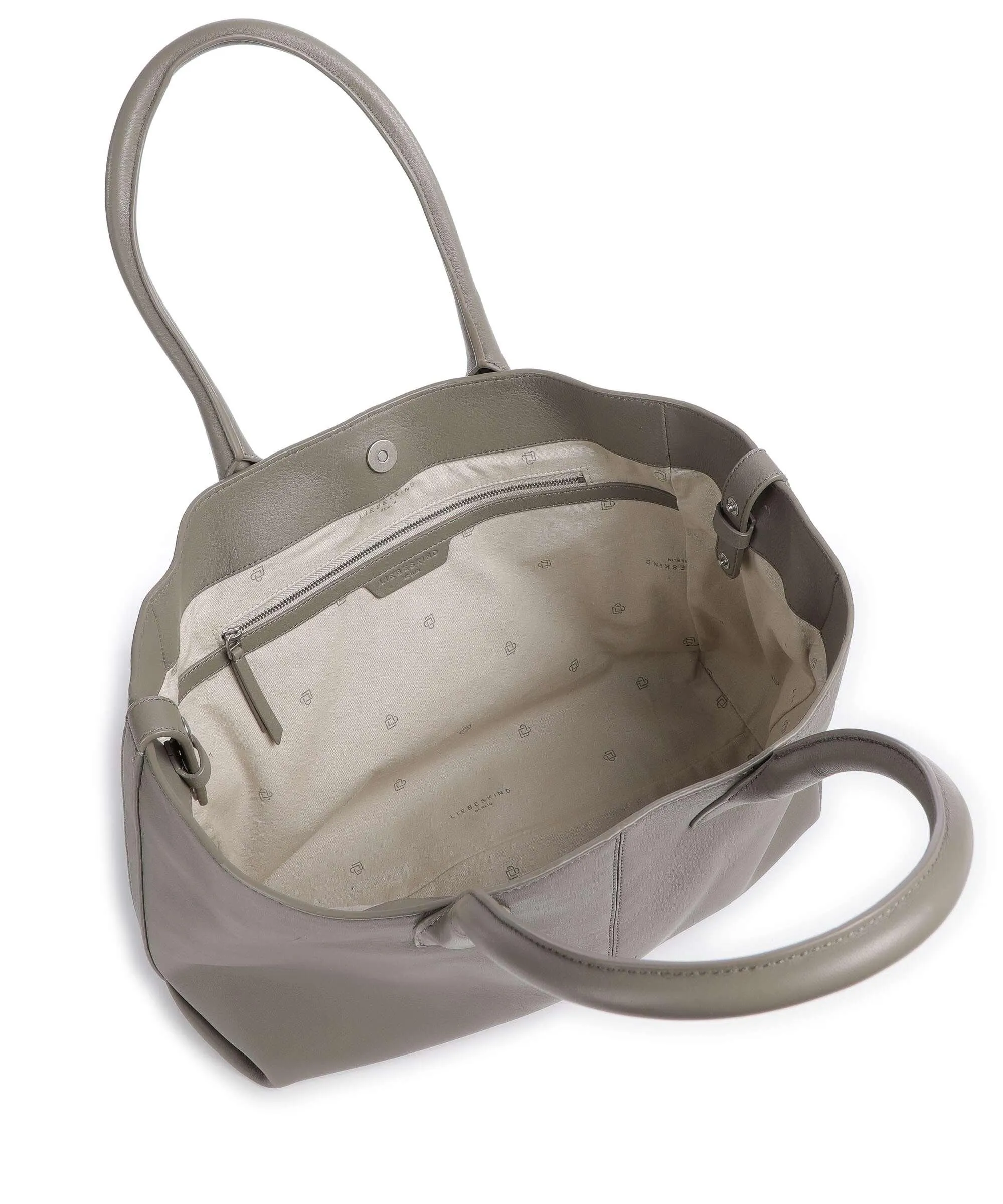  Liebeskind Chelsea Kodiaq Sheep M Borsa shopper pelle a grana fine grigio  