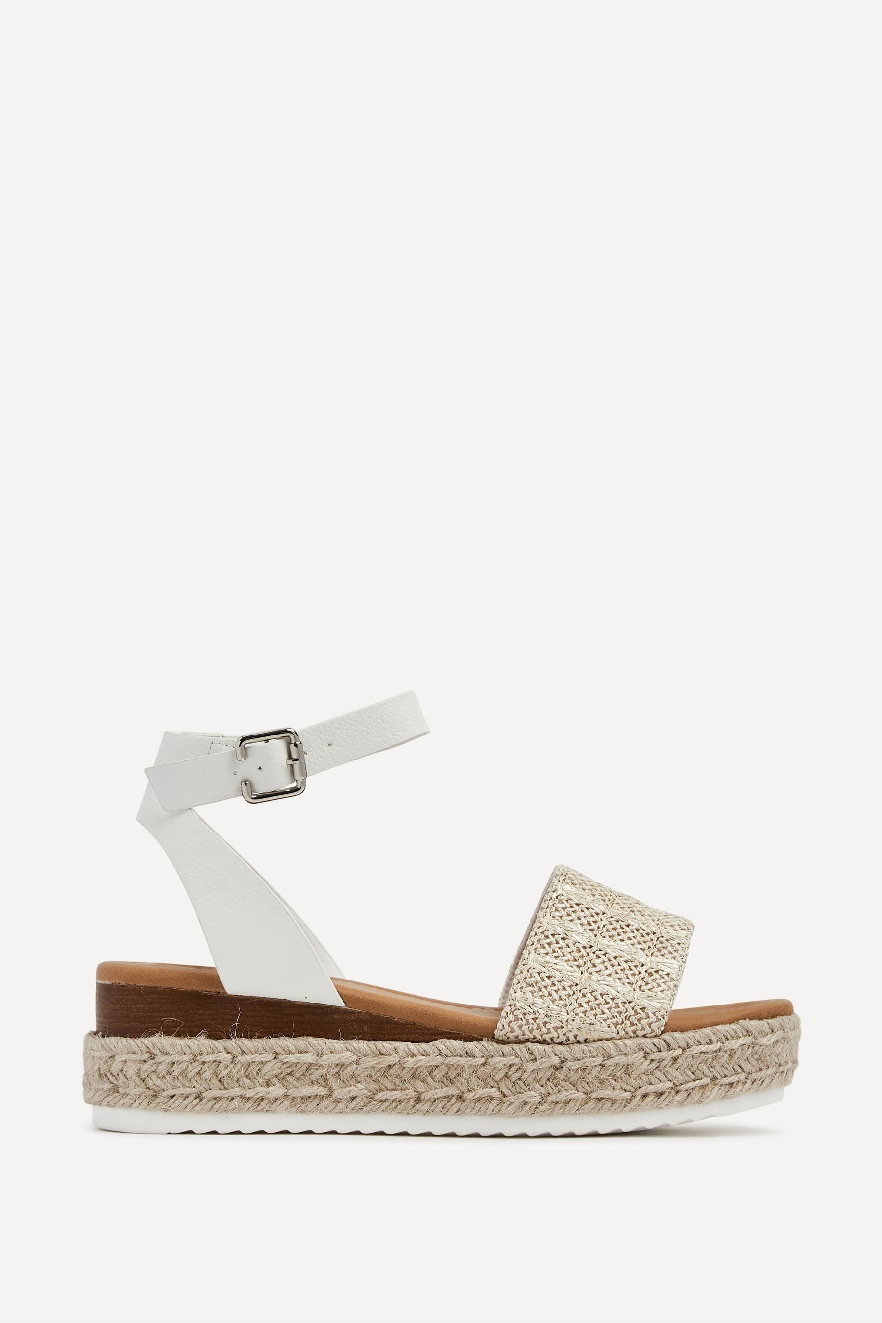 Linzi Anya - Zeppe in due parti ispirate alle espadrillas con plateau