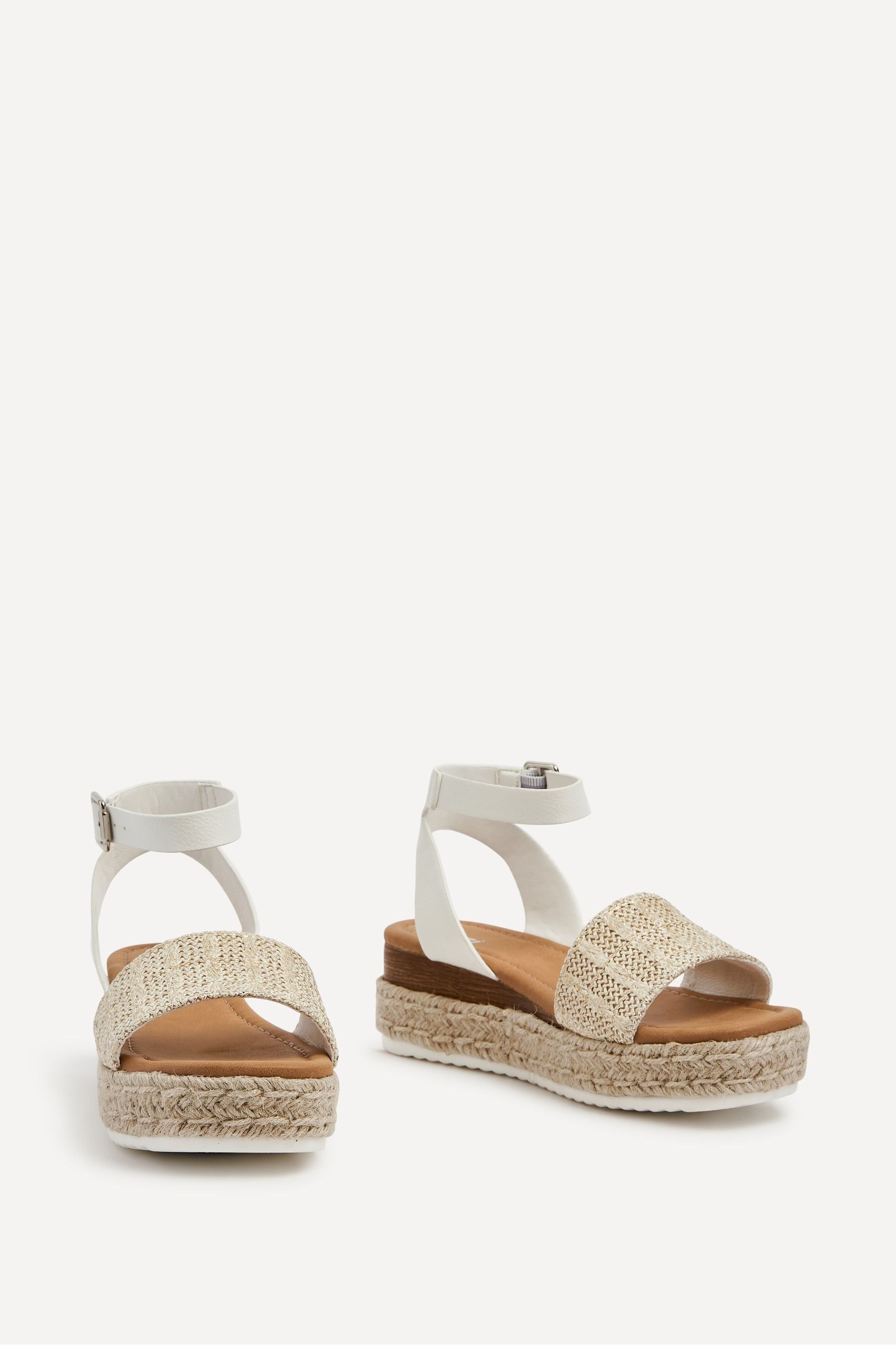 Linzi Anya - Zeppe in due parti ispirate alle espadrillas con plateau
