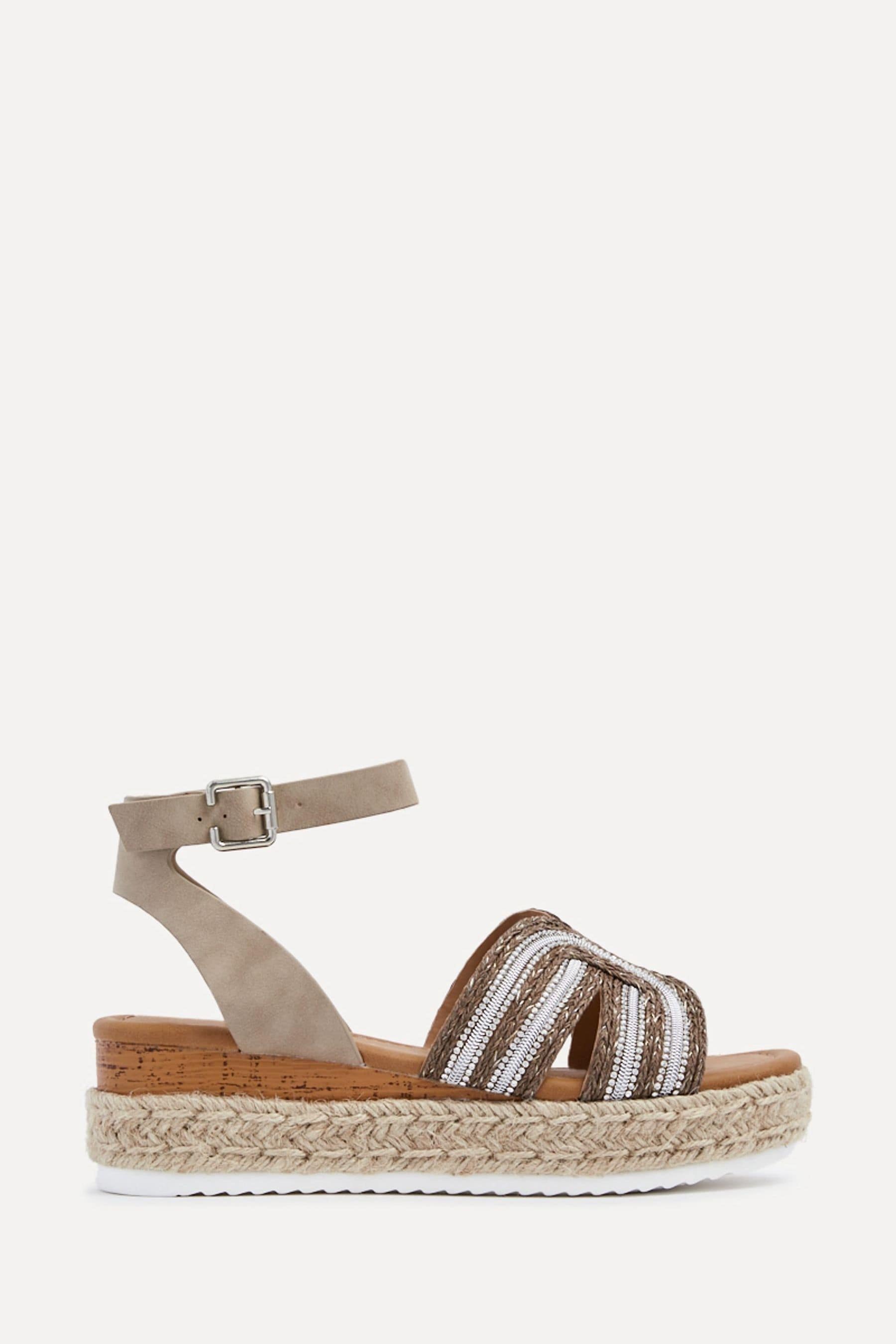 Linzi River - Zeppe con zeppa e zeppa ispirate alle espadrillas con plateau