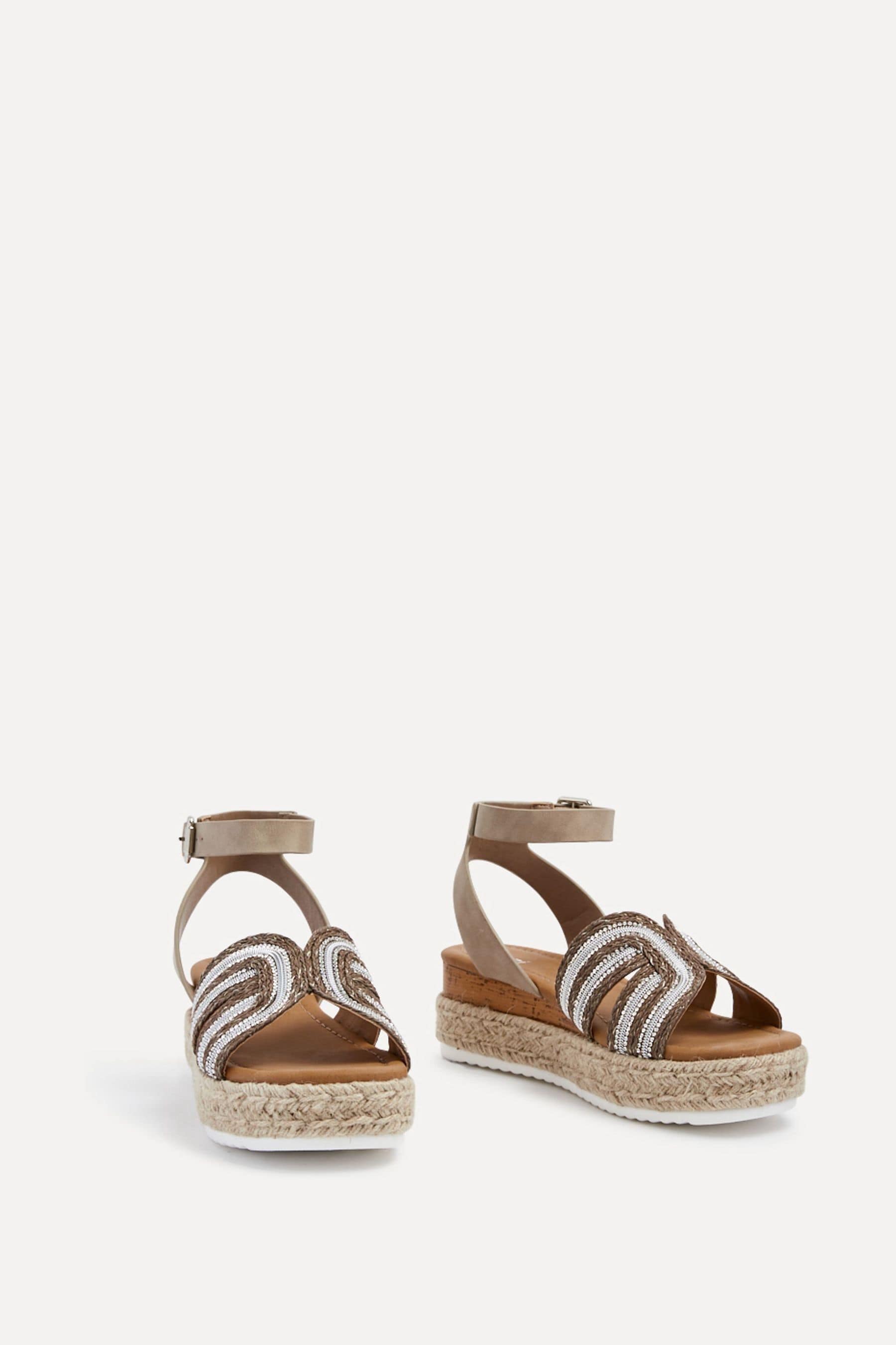 Linzi River - Zeppe con zeppa e zeppa ispirate alle espadrillas con plateau