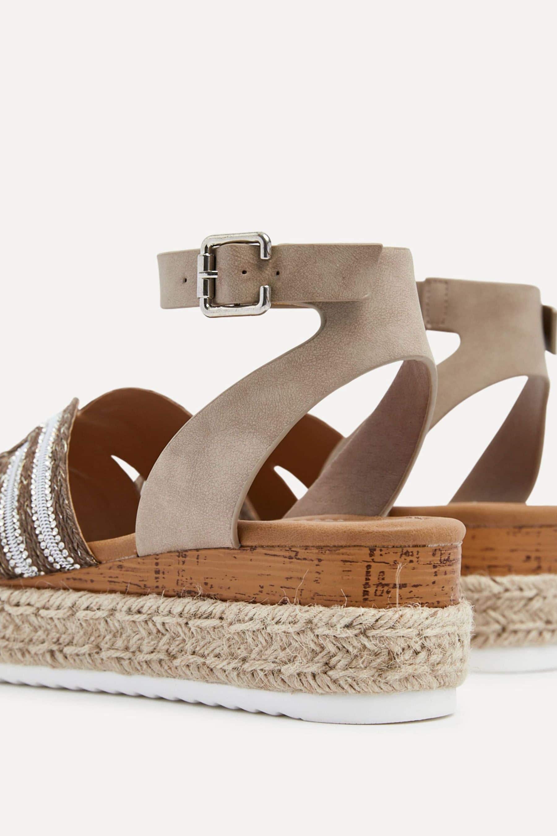 Linzi River - Zeppe con zeppa e zeppa ispirate alle espadrillas con plateau