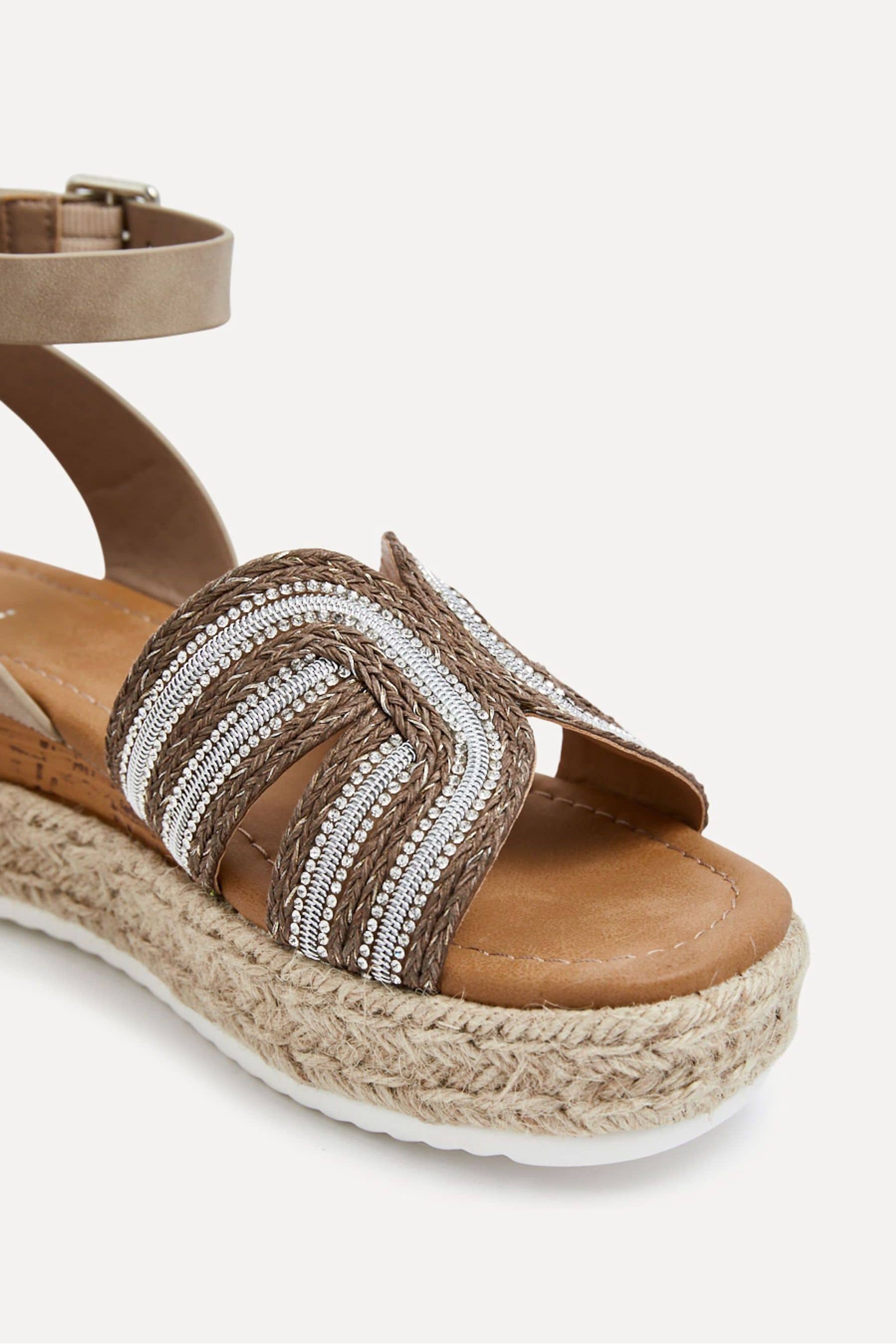 Linzi River - Zeppe con zeppa e zeppa ispirate alle espadrillas con plateau