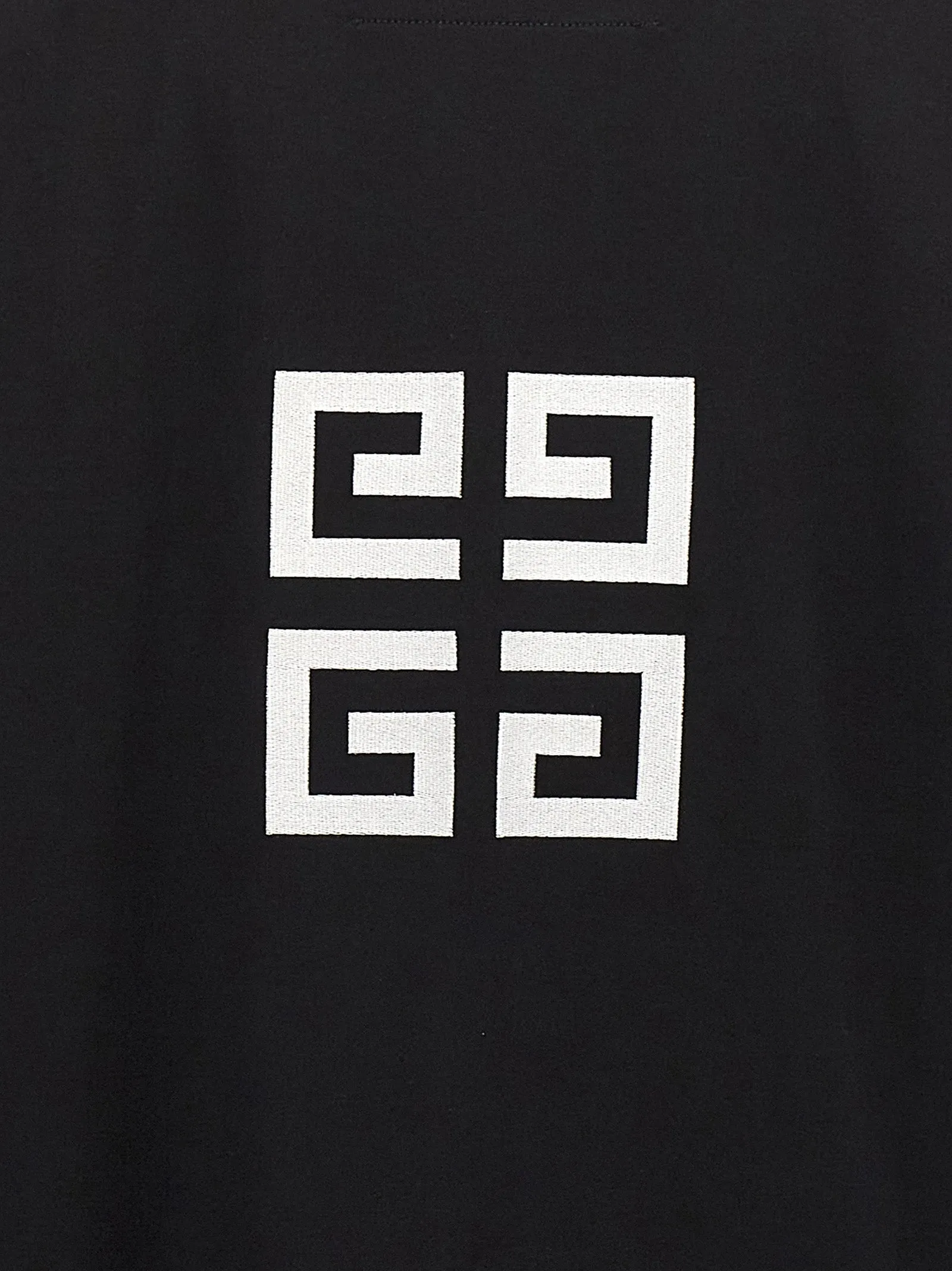 Logo Embroidery T Shirt Bianco/Nero