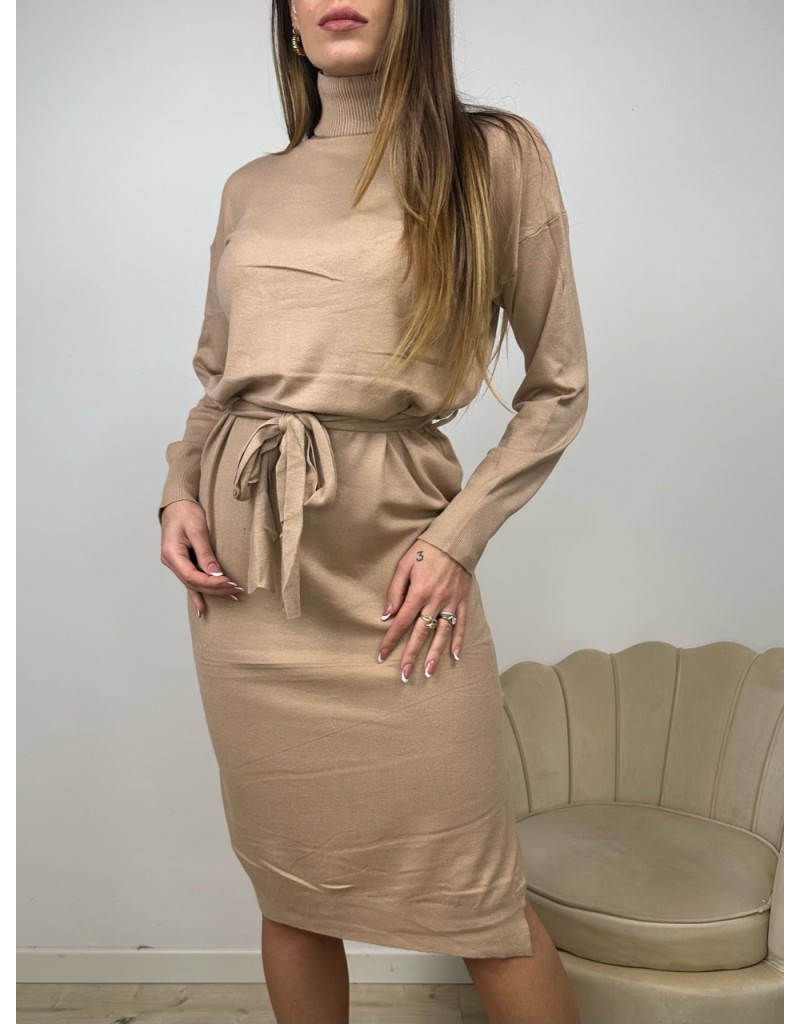 LONG DRESS FUNNY BEIGE
