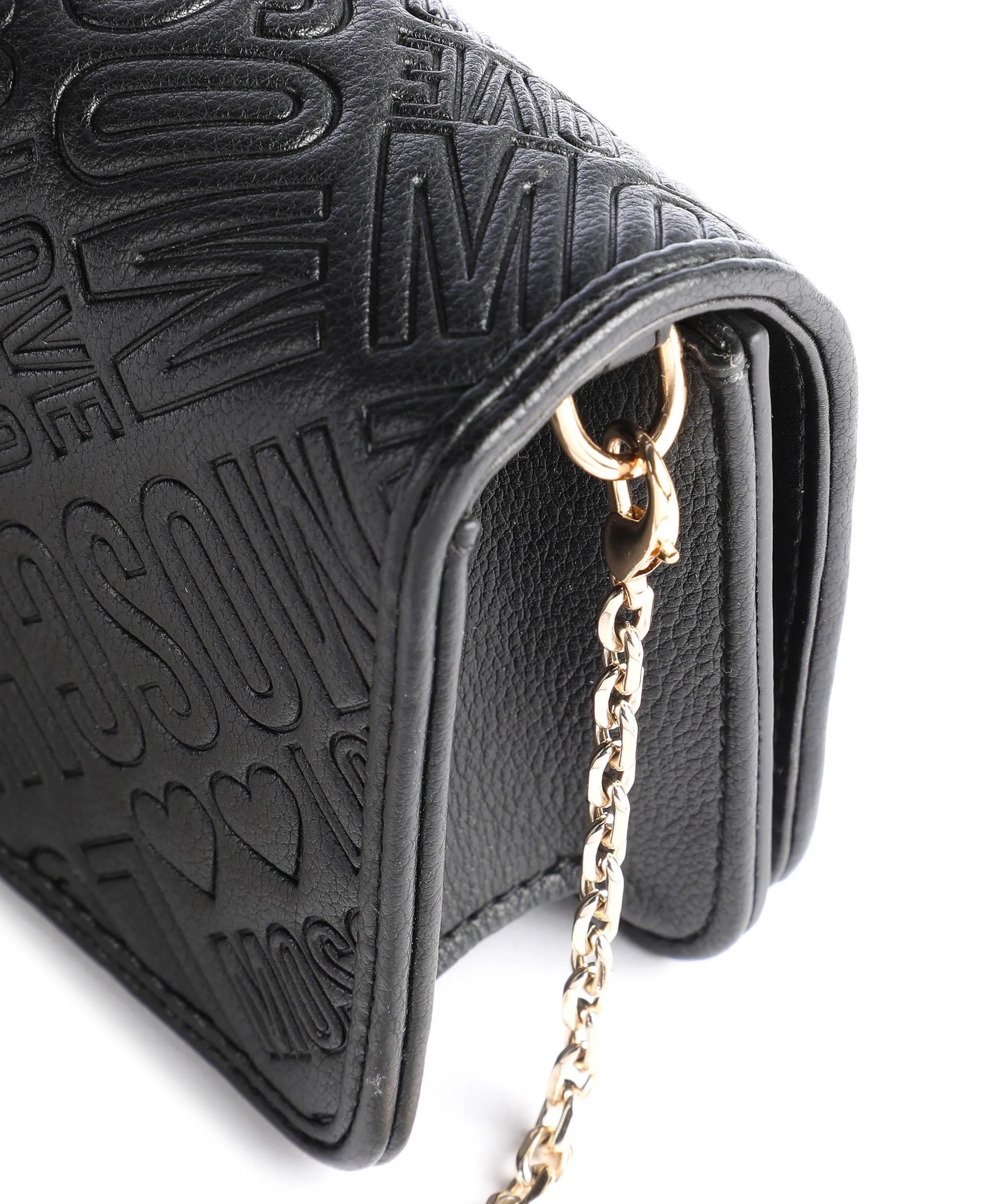  Love Moschino Embossment Borsa a tracolla pelle sintetica nero  