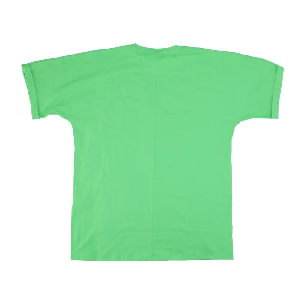 maglietta donna w logo maxi tee LIME/ST LILAC