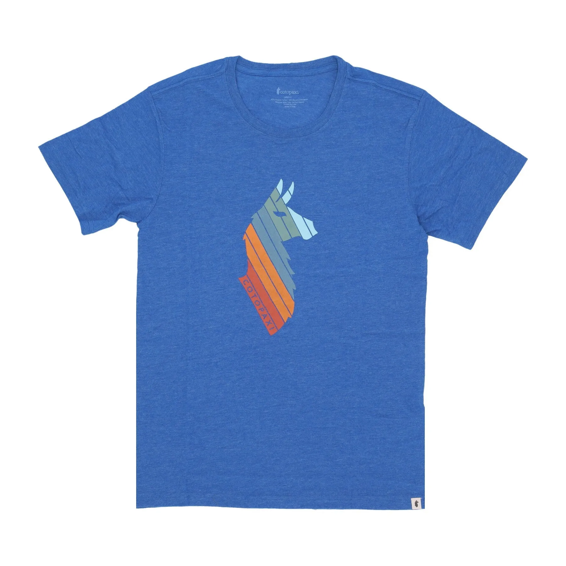 Maglietta Uomo Llama Stripes Organic Tee Atlantic