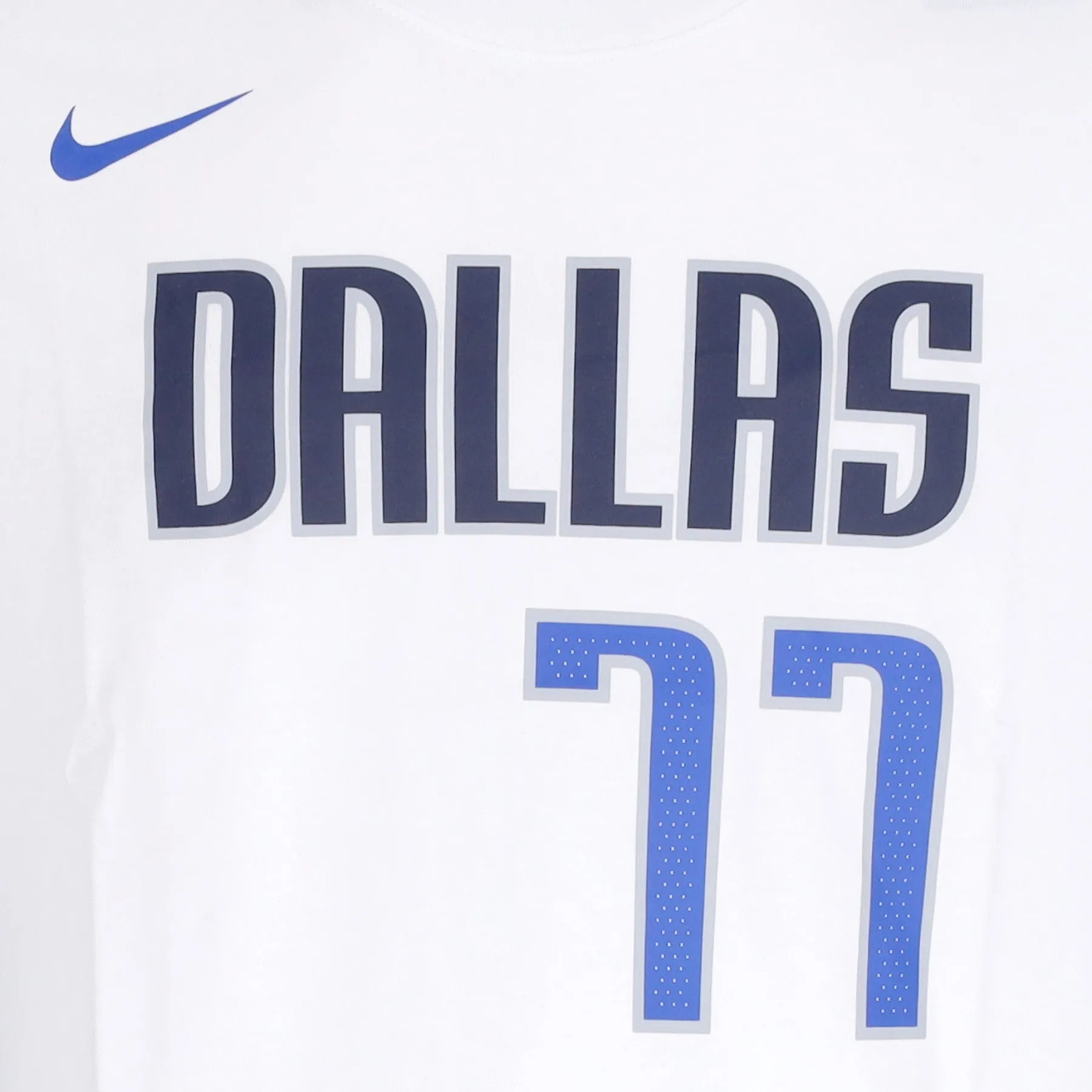 Maglietta Uomo Nba Essential Tee No 77 Luka Doncic Dalmav White