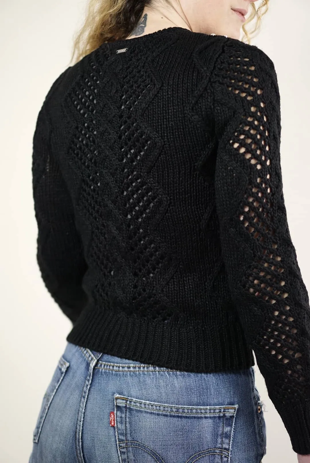 Maglioncino perle nero | Guess
