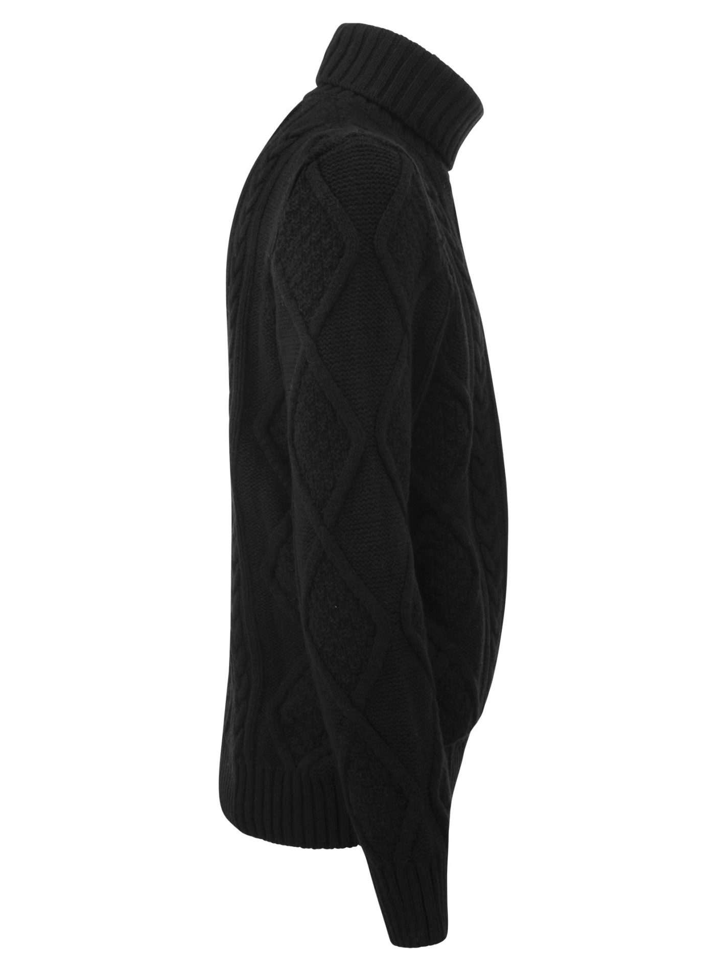 Maglione a collo alto in lana
