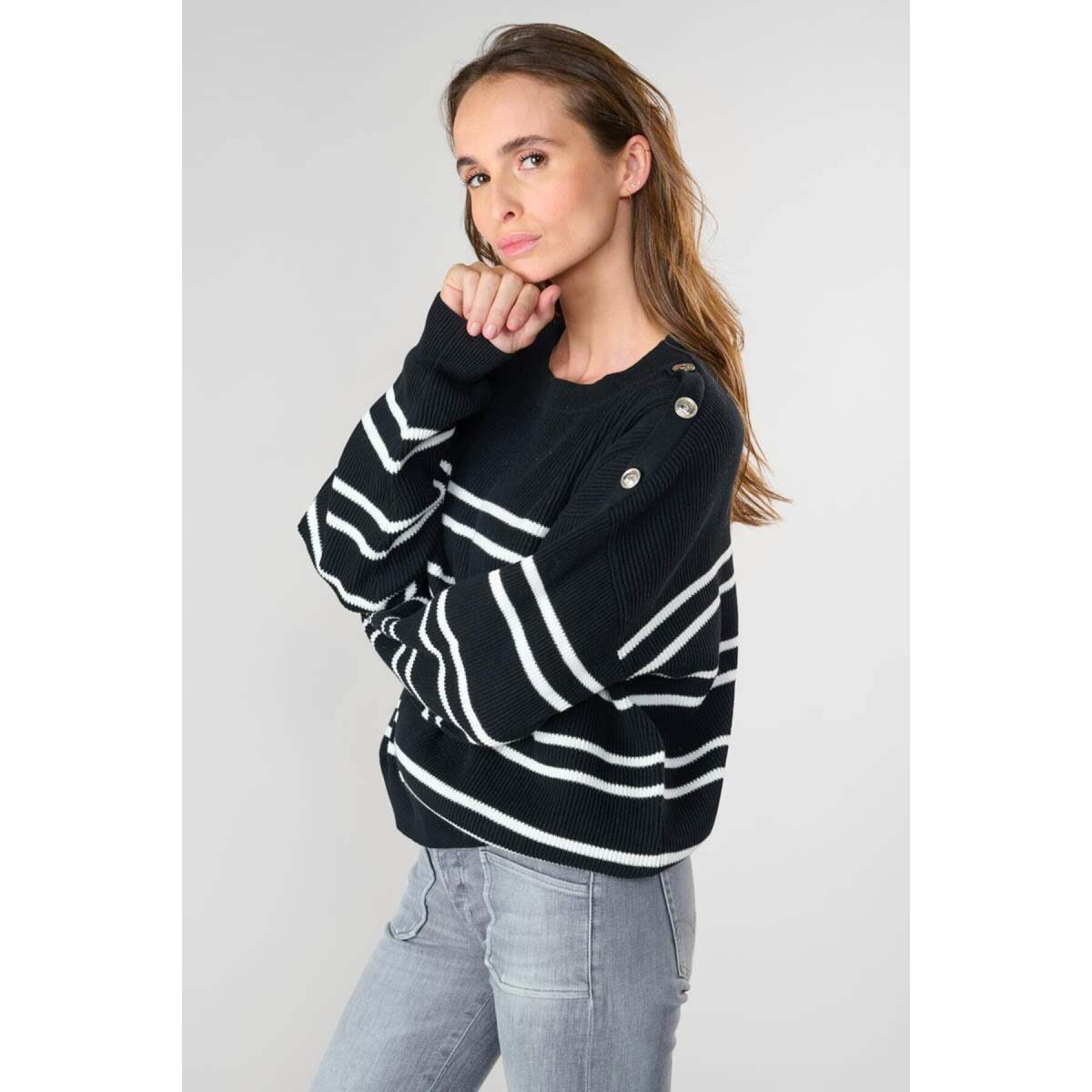 Maglione a righe da donna Le Temps des cerises Apocy